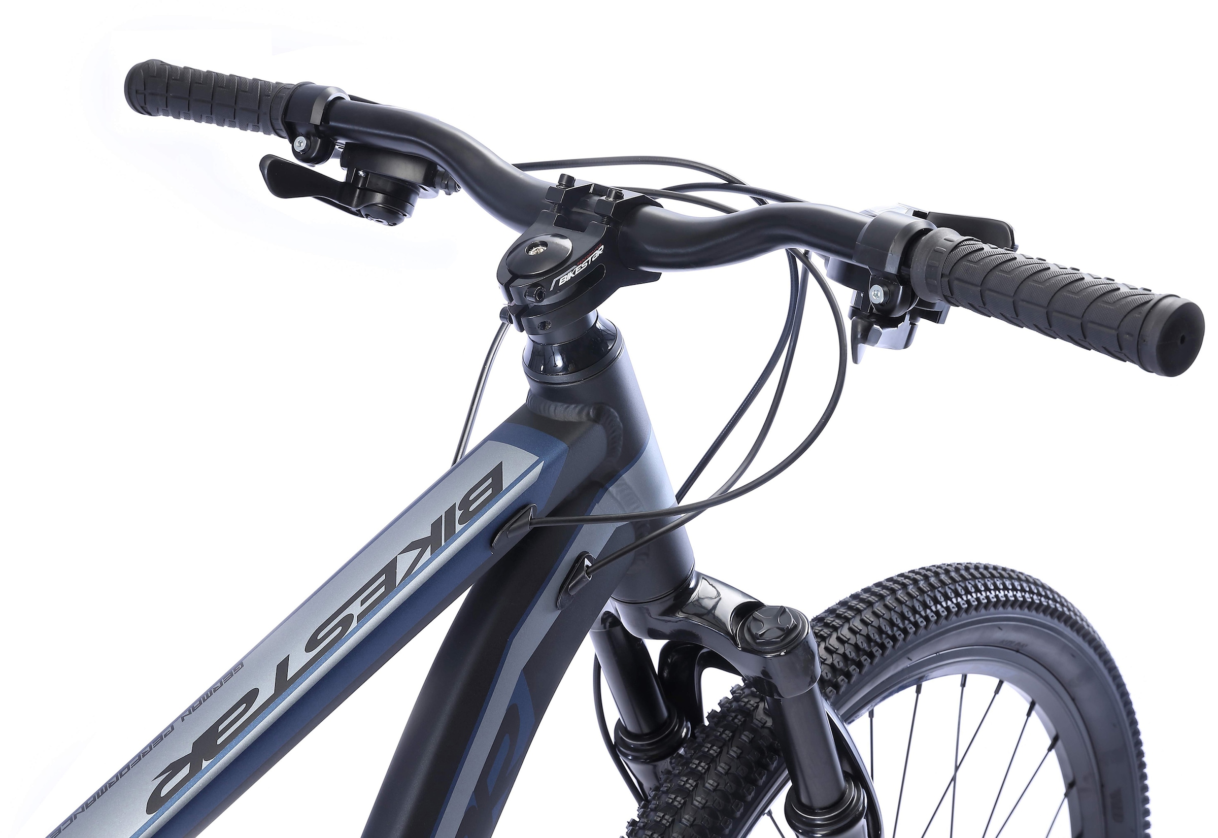 Bikestar Mountainbike, 21 Gang, Shimano, RD-TY300 Schaltwerk, Kettenschaltung, für Damen und Herren, Kettenschaltung