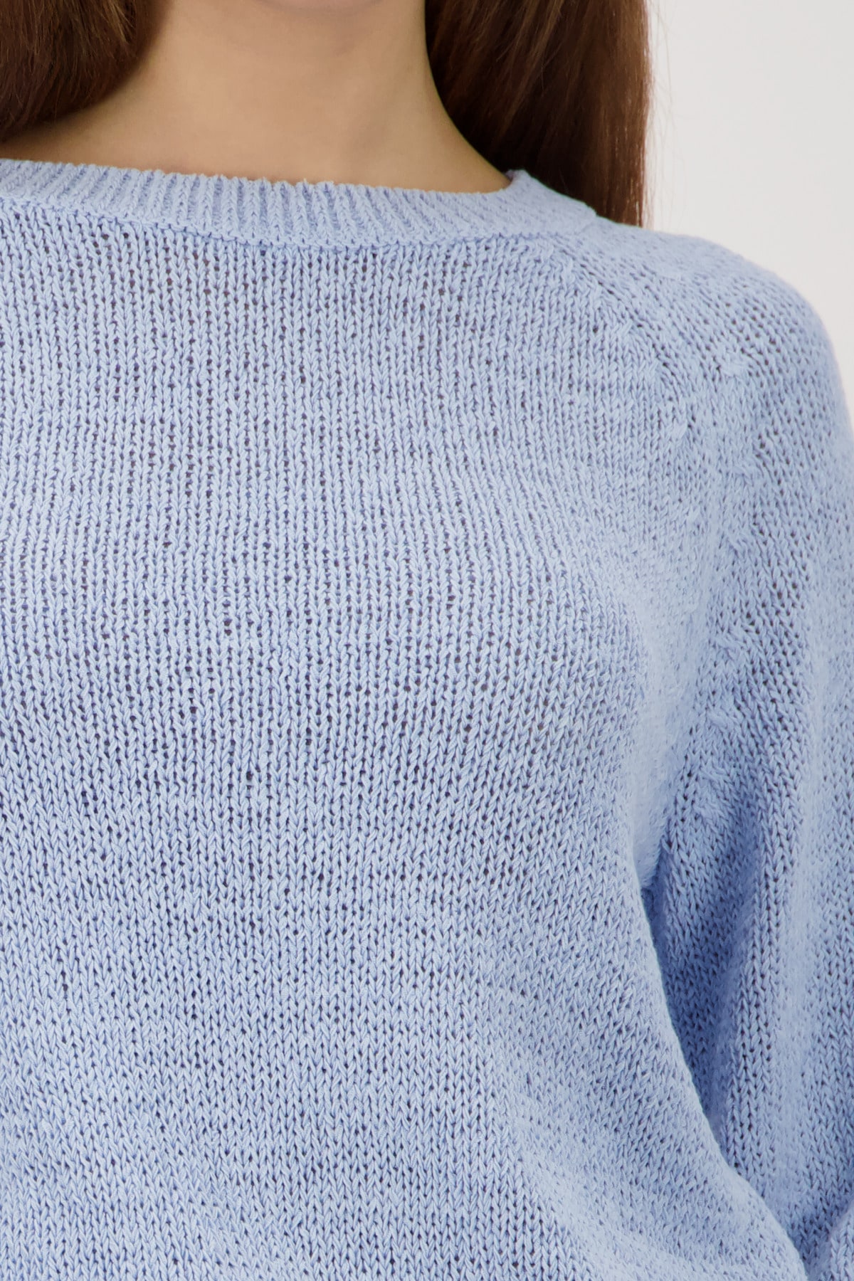 Monari Strickpullover »Pullover Basic Bändchen« Regular fit aus Bändchengarn