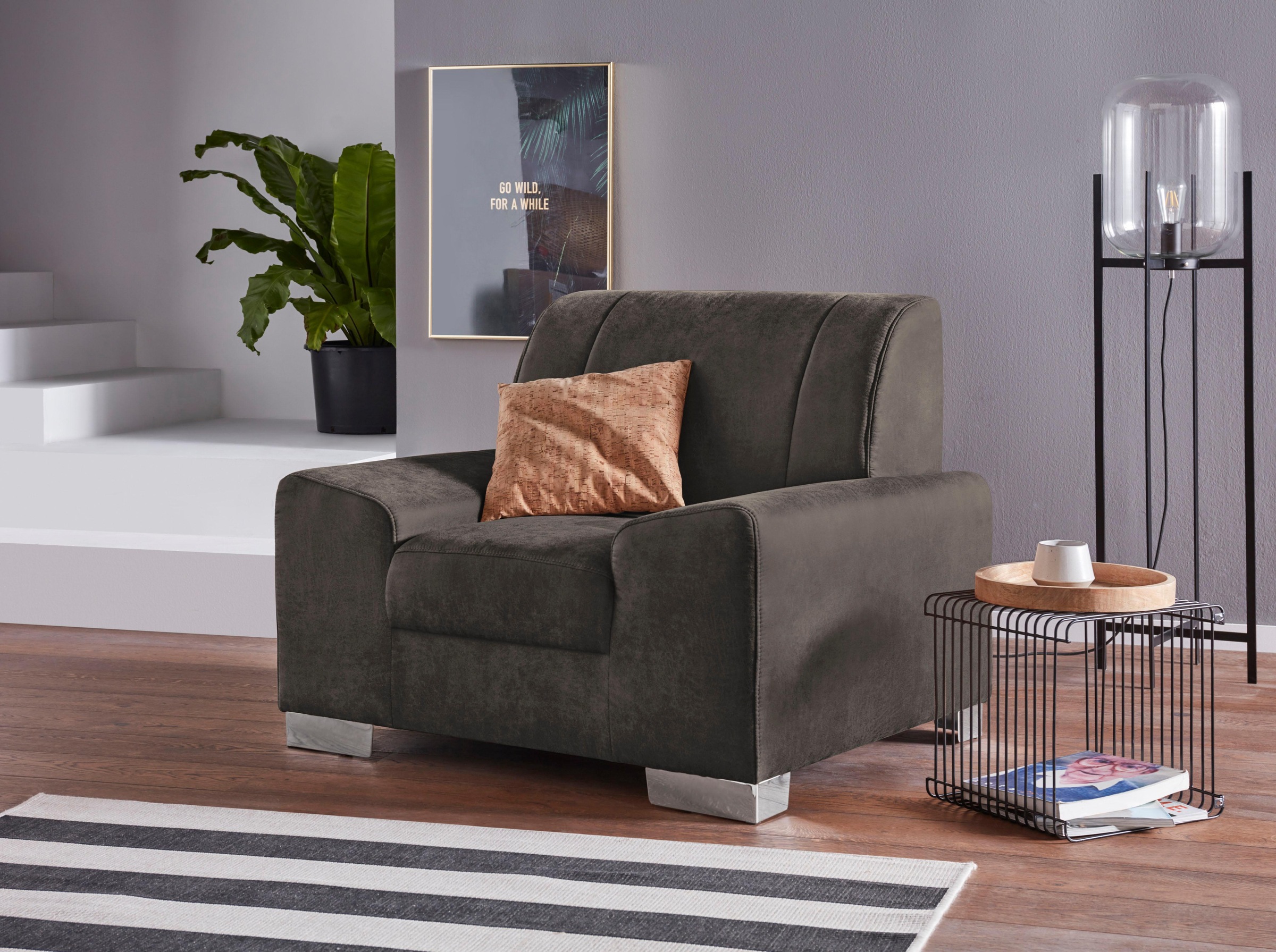 DOMO collection Sessel »Anzio«, wahlweise mit Federkern günstig online kaufen