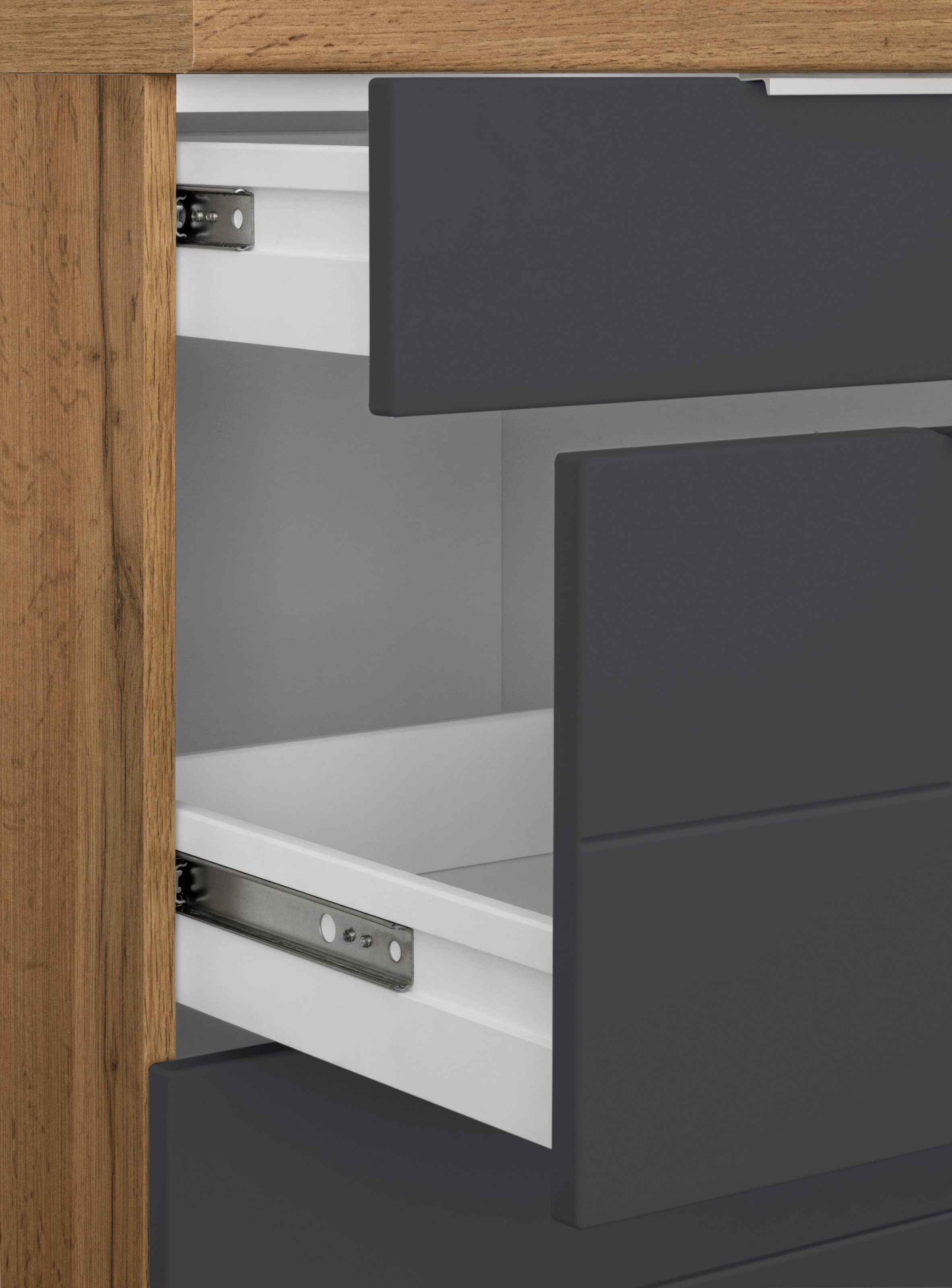 KOCHSTATION Winkelküche »KS-Luhe«, Stellbreite 240x180 cm, wahlweise mit oder ohne E-Geräten, MDF-Fronten