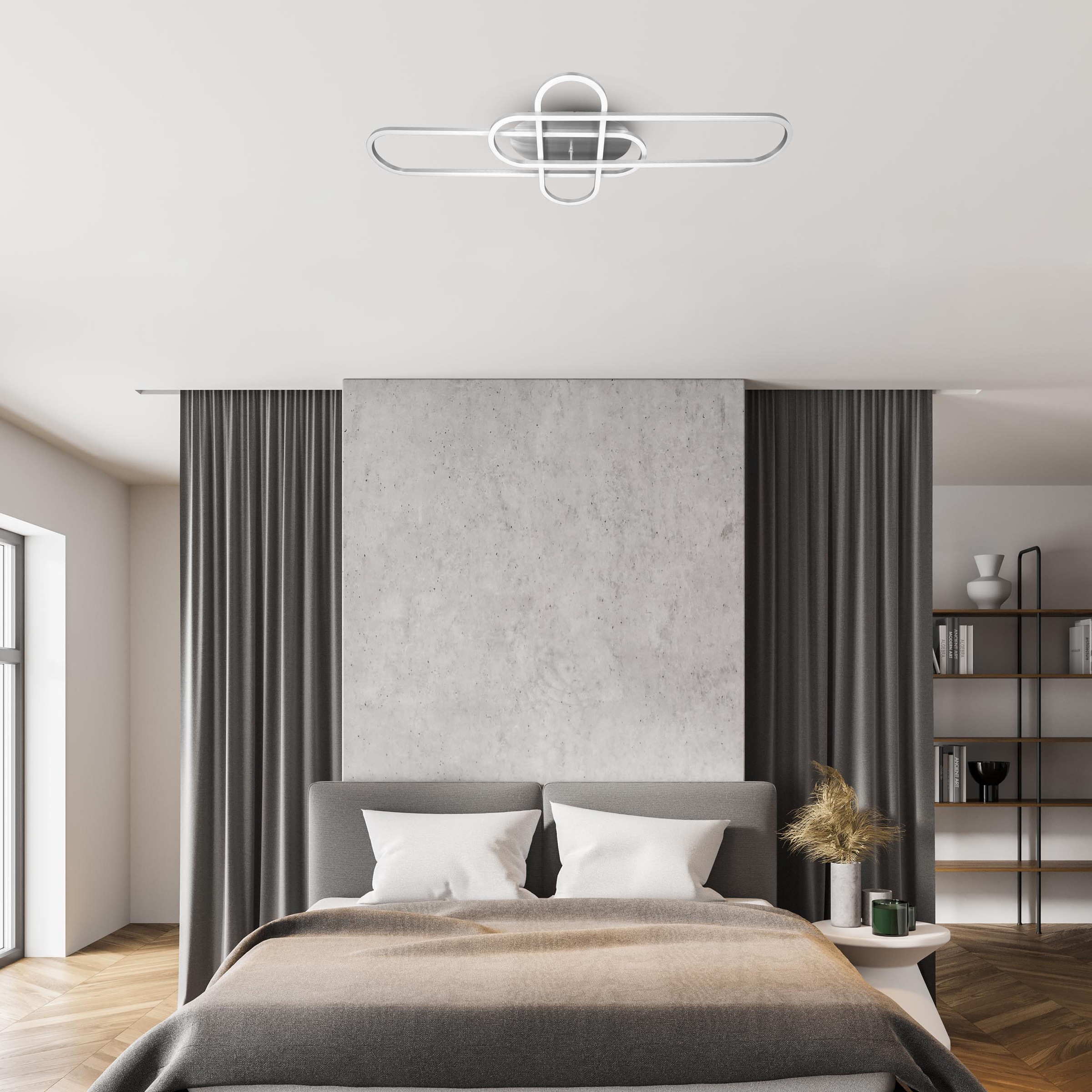 näve LED Deckenleuchte »CARLON«, Dimmbar;CCT-Funktion;Memoryfunktion;Nachtlichtfunktion;Zeitschaltuhr