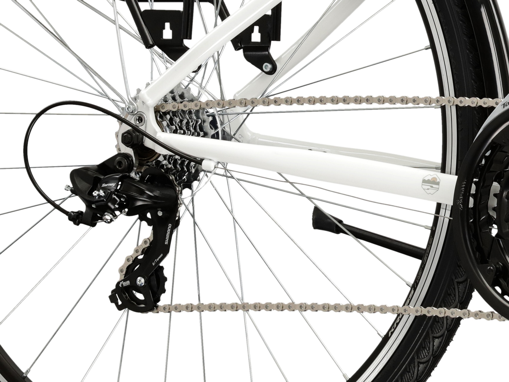 Kross Trekkingrad »Trans 1.0 weiß« 21 Gang Shimano TOURNEY TY300 Schaltwerk Kettenschaltung