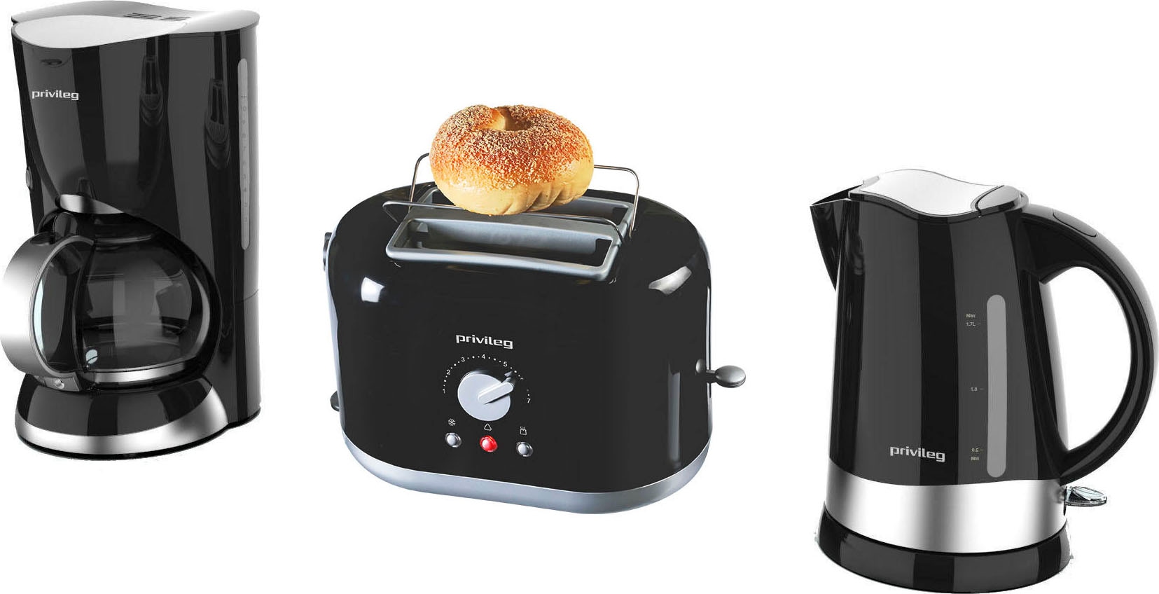 Privileg Toaster »PT2870BPH«, 2 kurze Schlitze, 870 W online kaufen