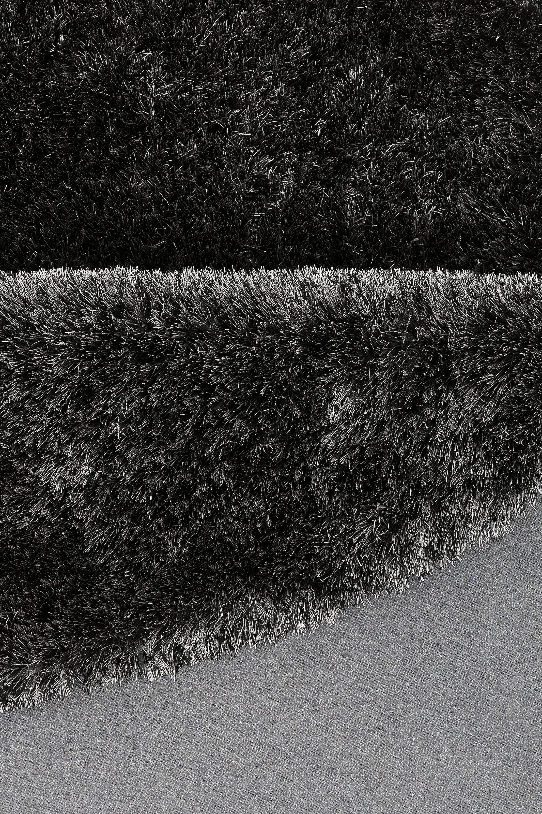 Kayoom Hochflor-Teppich »Diamond 700«, rund, 45 mm Höhe, weiche Microfaser, Langflor, Shaggy, Melange, Wohnzimmer