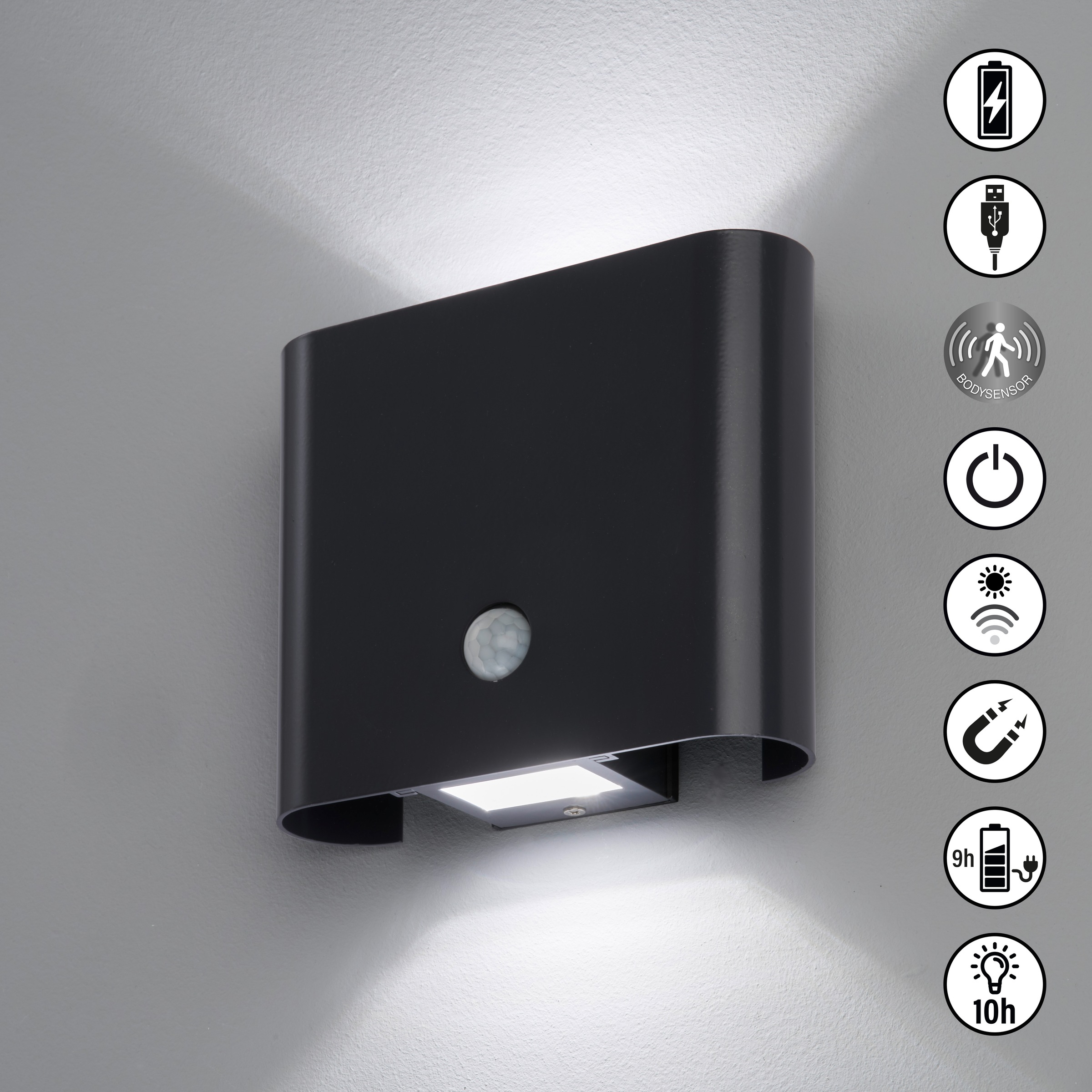 easy! BY FHL Außen-Wandleuchte »Magnetics«, 2 flammig, Leuchtmittel LED-Mod günstig online kaufen