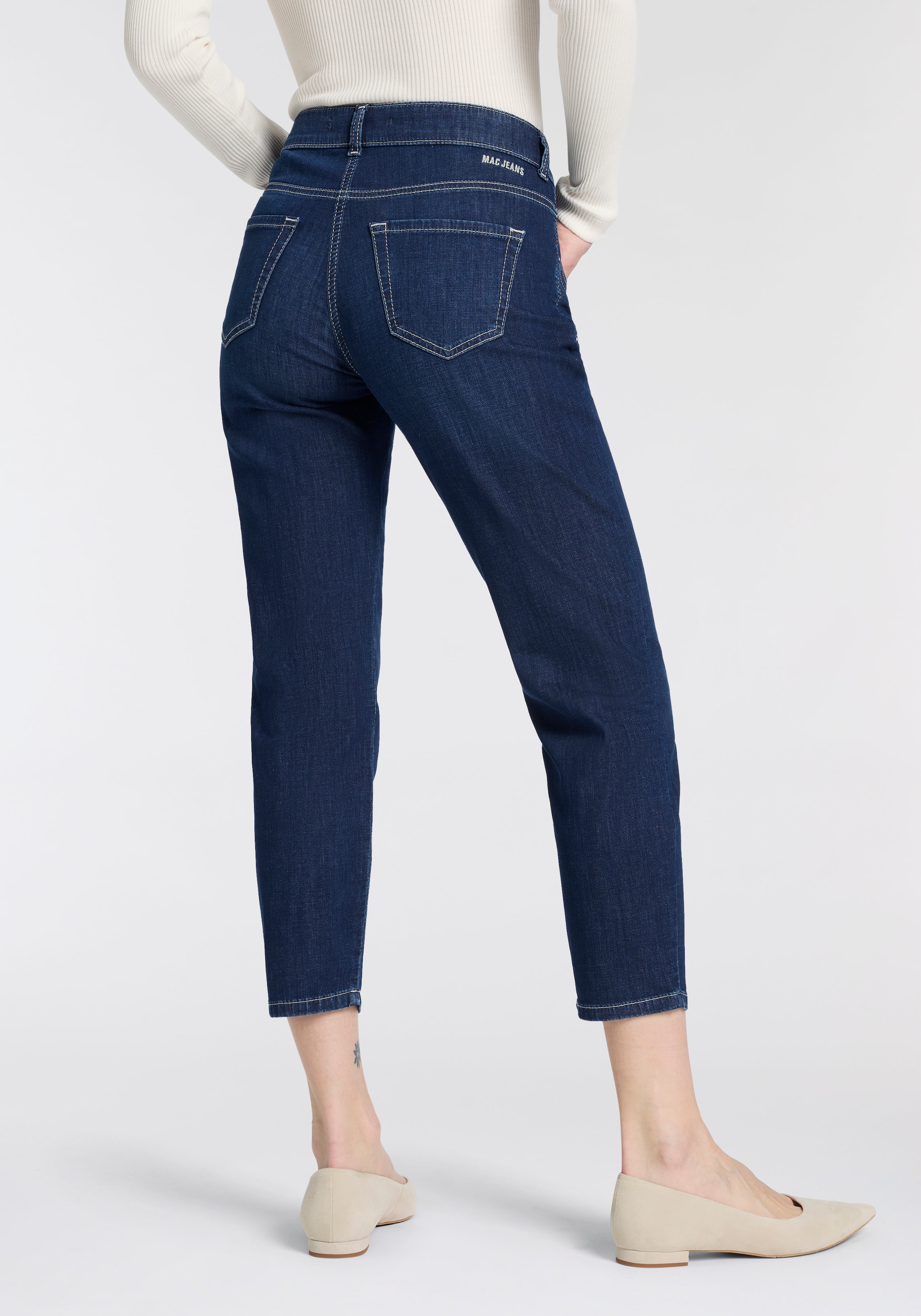 MAC Ankle-Jeans »Slim 7/8« Kontrastfarbene Nähte