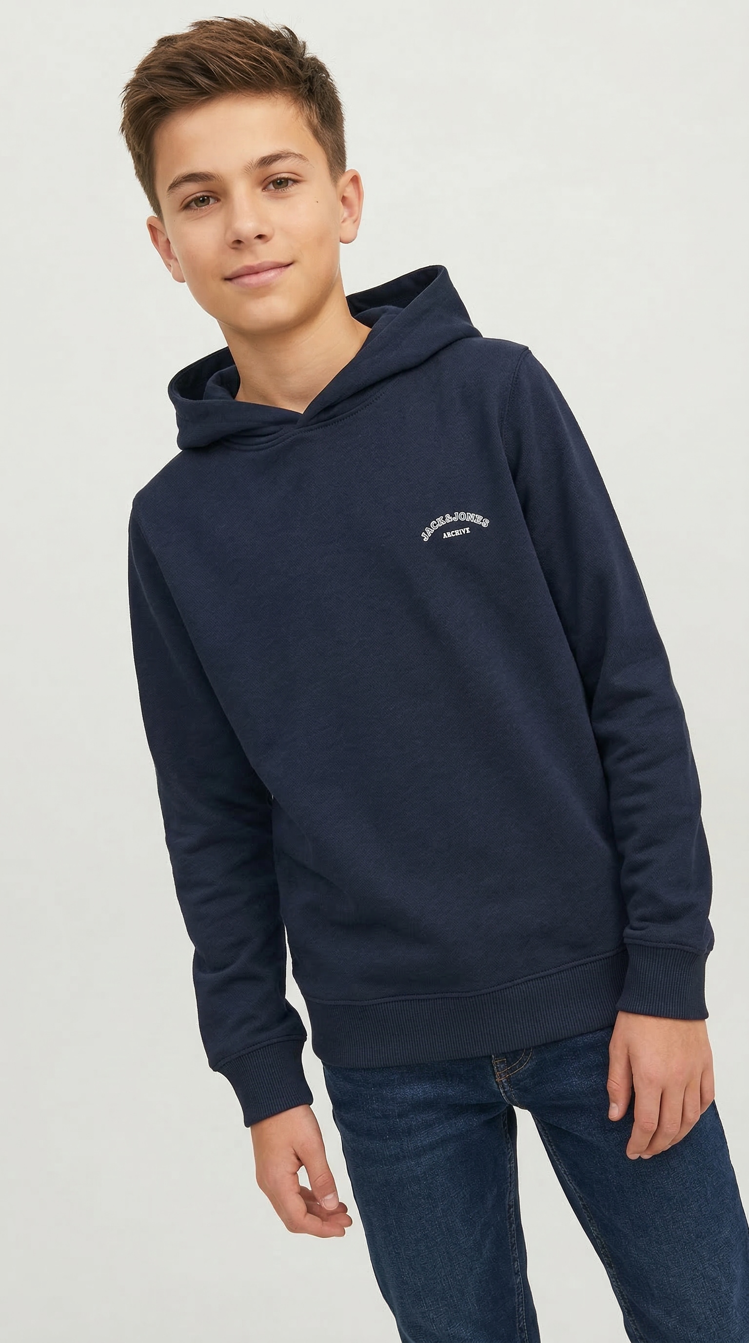 Jack & Jones Junior Kapuzensweatshirt »JJCOLLEGE LOGO SWEAT HOOD JNR«, mit Logoprint
