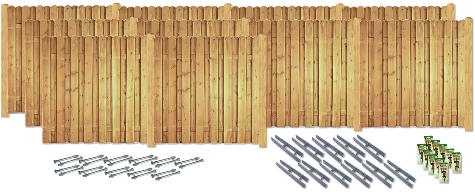KONIFERA Sichtschutzelement »DAYTONA« Massiv und sehr stabil, verschiedene Längen grün