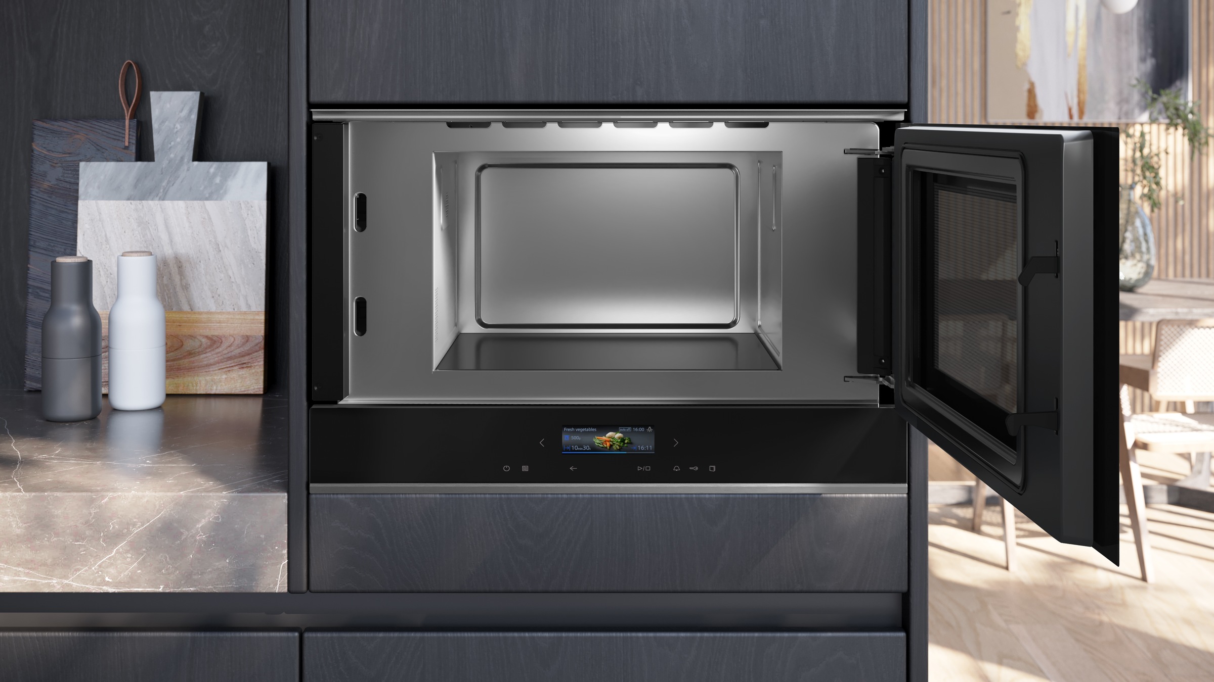 SIEMENS Einbau-Mikrowelle »BF722R1B1«, Mikrowelle, 1220 W günstig online kaufen