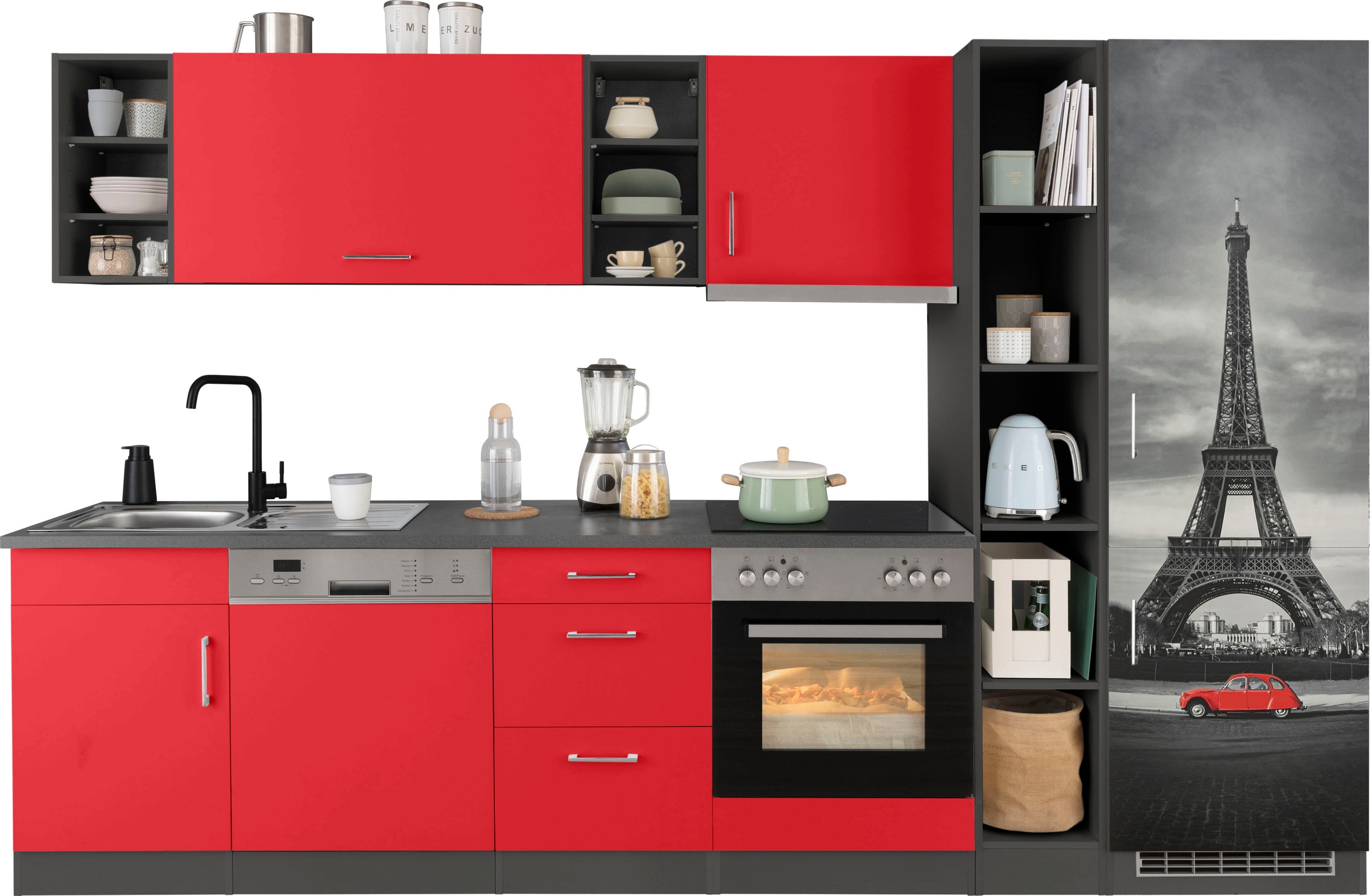 KOCHSTATION Küchenzeile »KS-Paris – Küchen mit einzigartigen Fotomotiven au günstig online kaufen