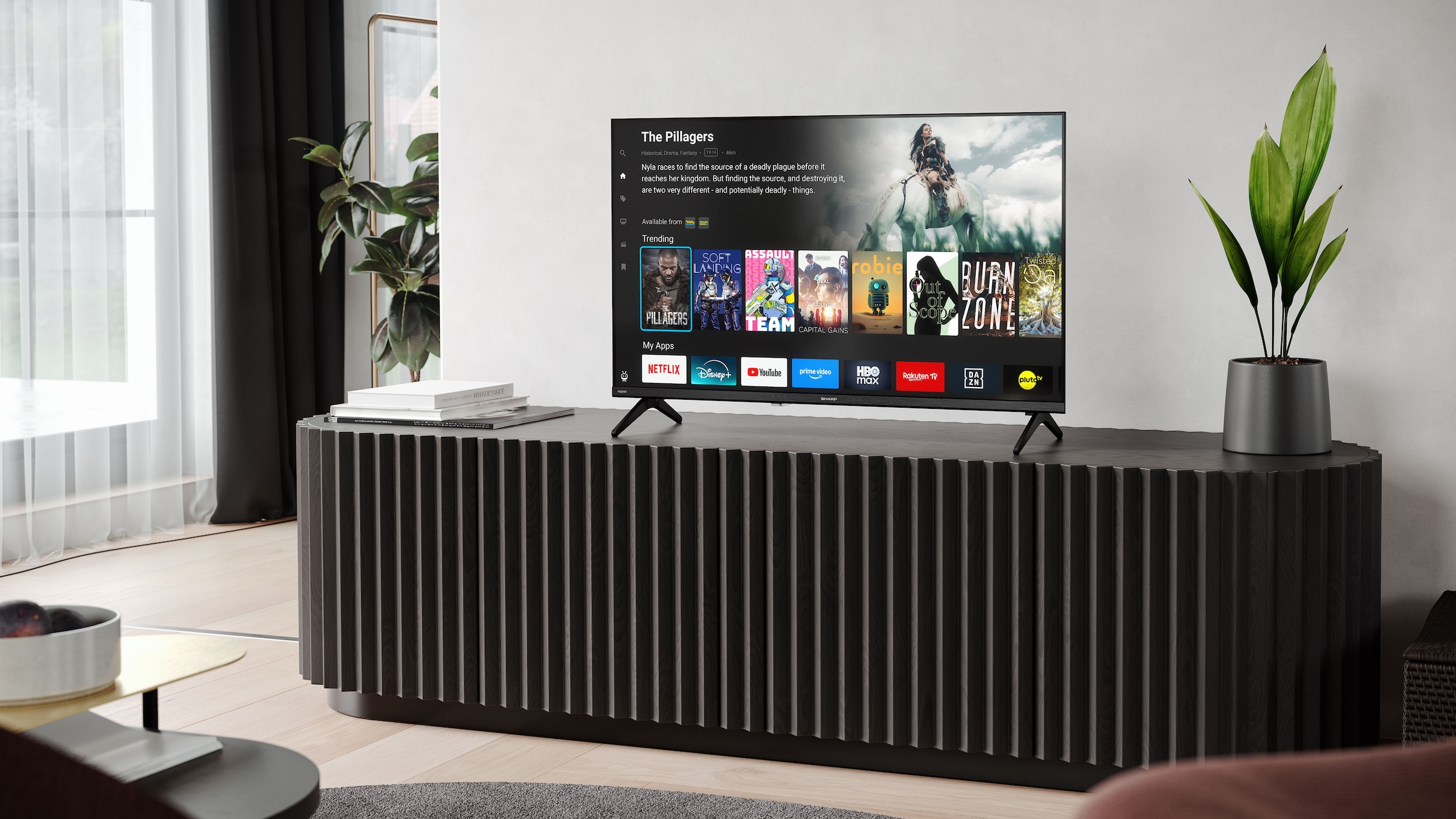 Sharp QLED-Fernseher »1T-C32HE3x« 80 cm/32 ″ HD Smart-TV