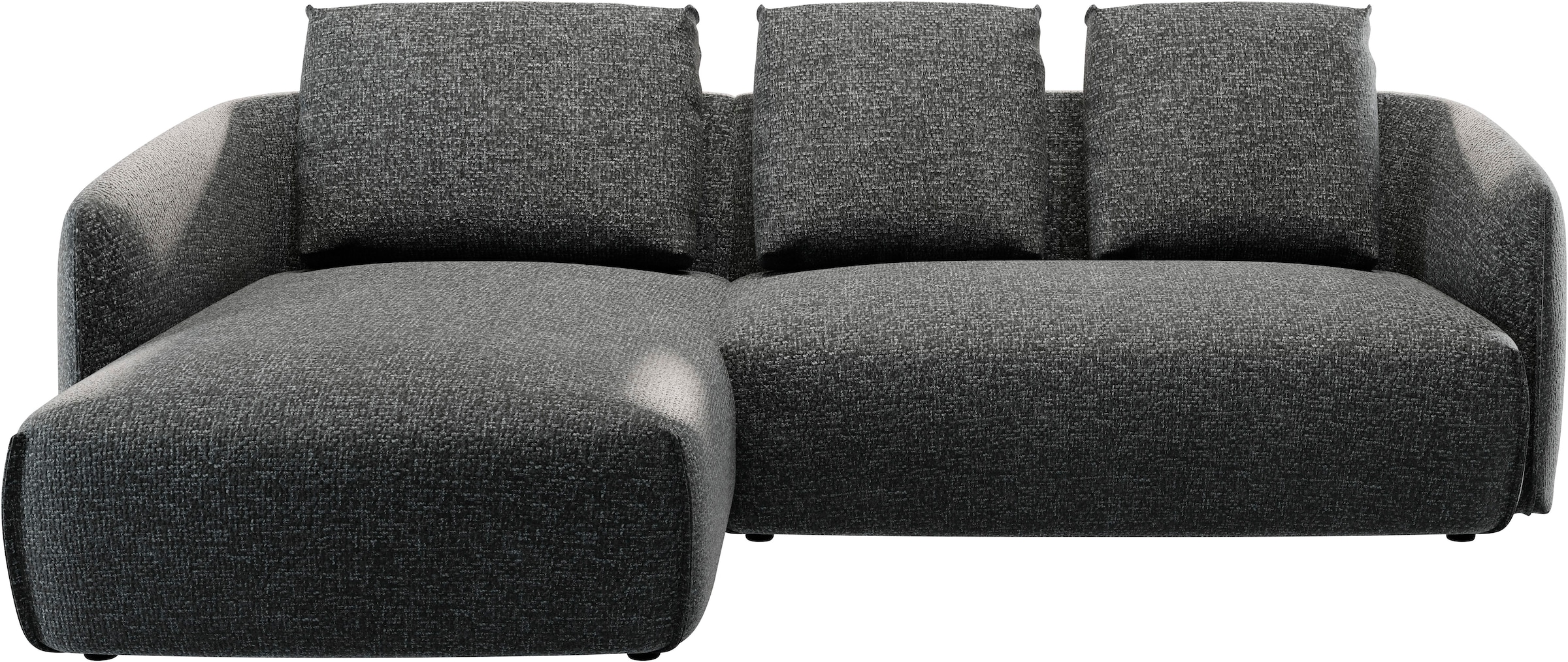Guido Maria Kretschmer Home&Living Ecksofa »Shawn Designsofa mit elegant geschwungen Armlehnen, L-Form«, bequem, organischer Form, mit hochwertigem Bezug
