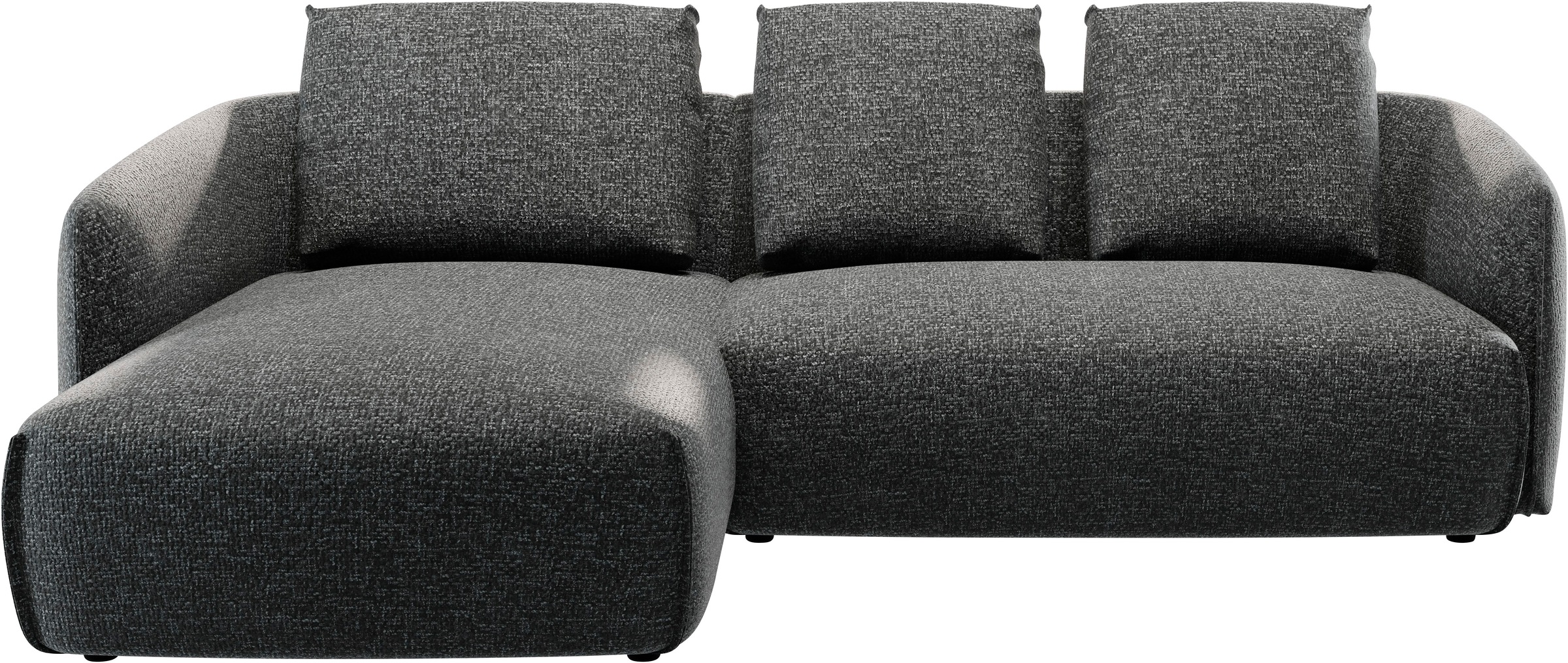 TRENDMANUFAKTUR Ecksofa "Shawn Designsofa mit elegant geschwungen Armlehnen günstig online kaufen