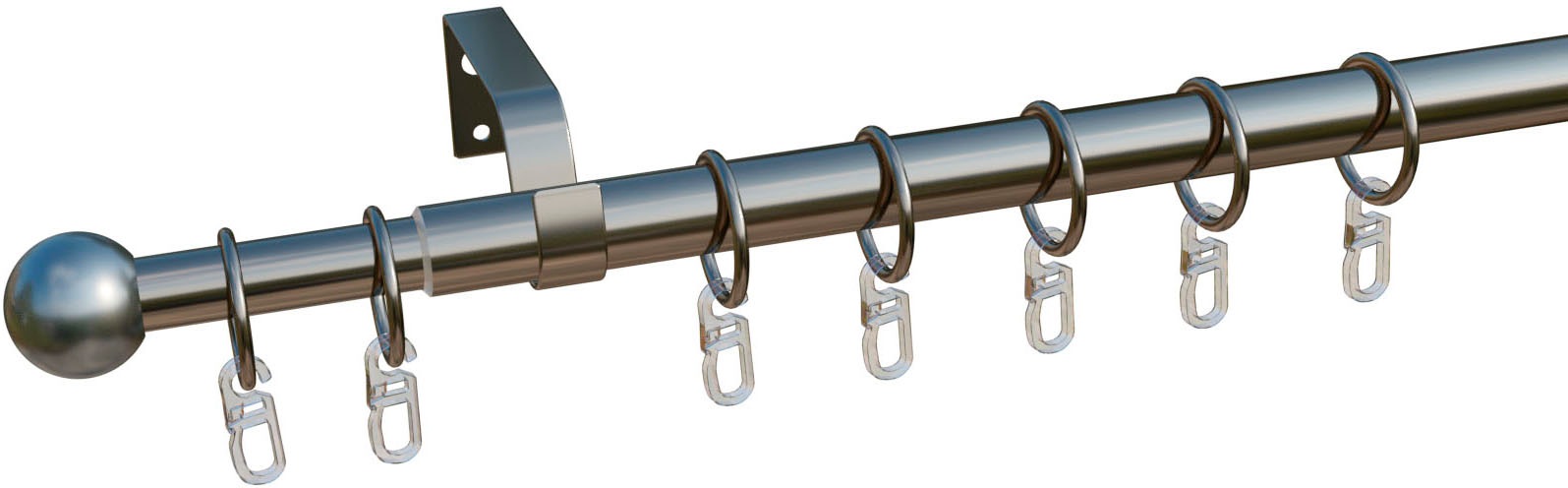 indeko Gardinenstange »Formentor« Ø 20 mm 1 läufig-läufig ausziehbar stufen günstig online kaufen