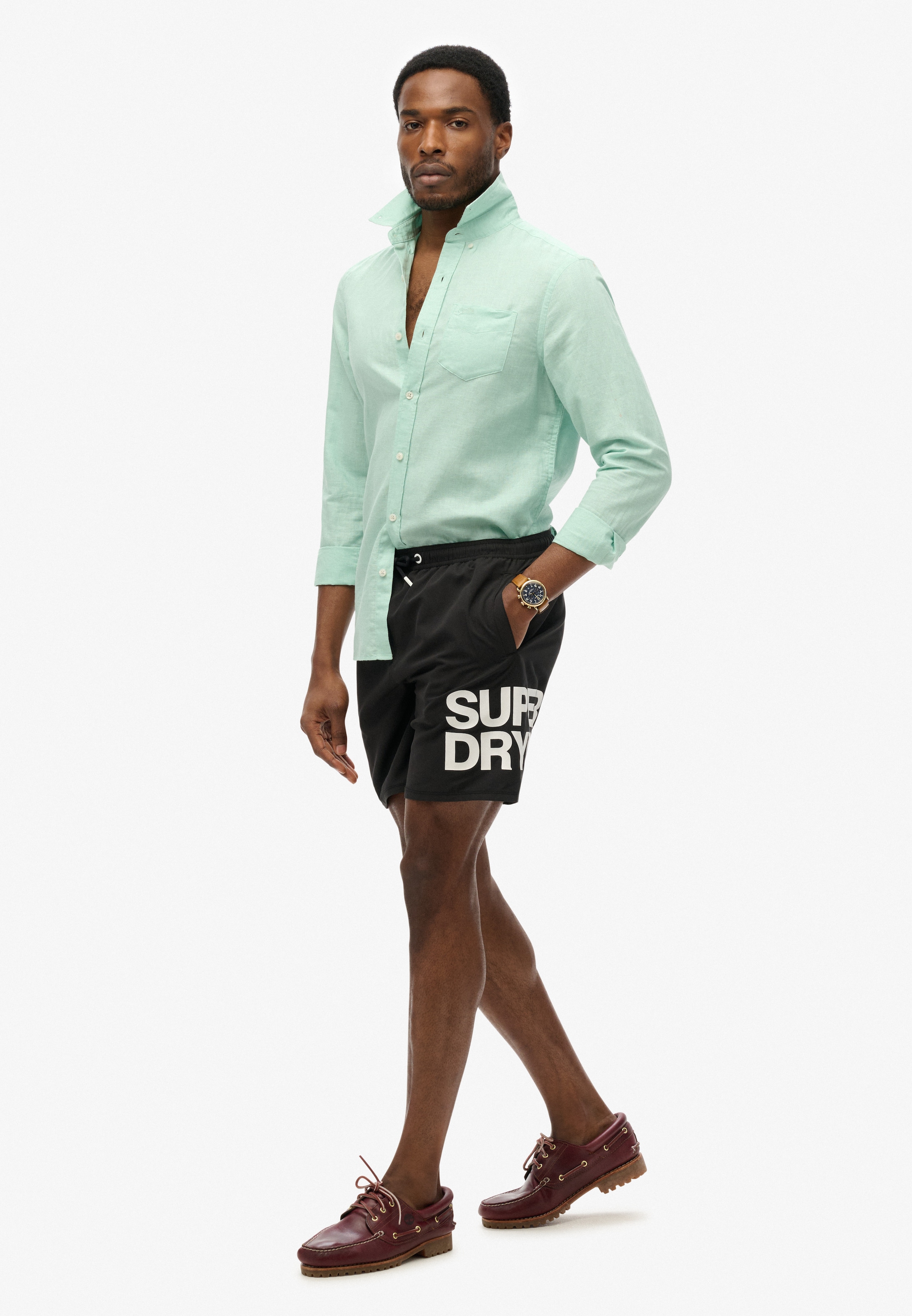 Superdry Badeshorts »SPORTSWEAR LOGO 17 SWIM SHORT«
