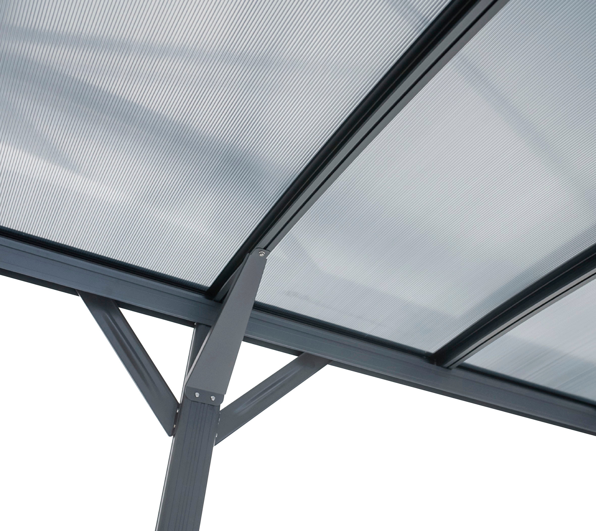 WESTMANN Einzelcarport »Rundbogen«, Aluminium, 276 cm, Anthrazit, aus Aluminium, anthrazit
