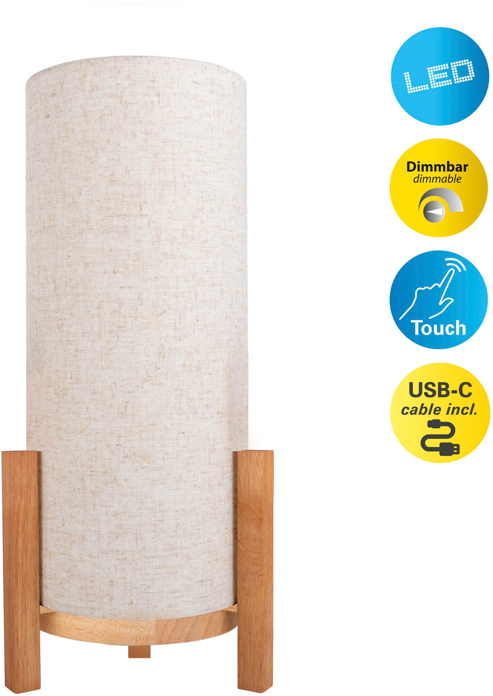 näve LED Tischleuchte »Matida«, 1 flammig, Leuchtmittel LED-Modul   LED wec günstig online kaufen