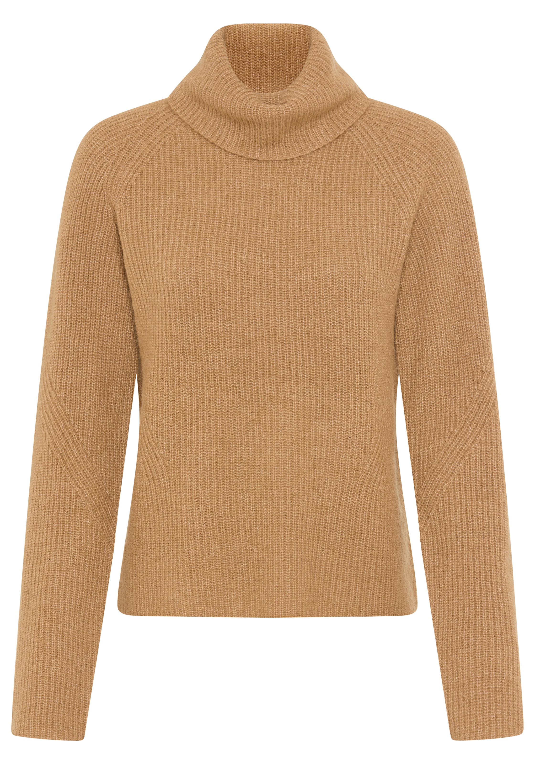 BOSS ORANGE Strickpullover »Falodina Premium Damenmode« mit Rollkragen, Materialmix mit Alpaka