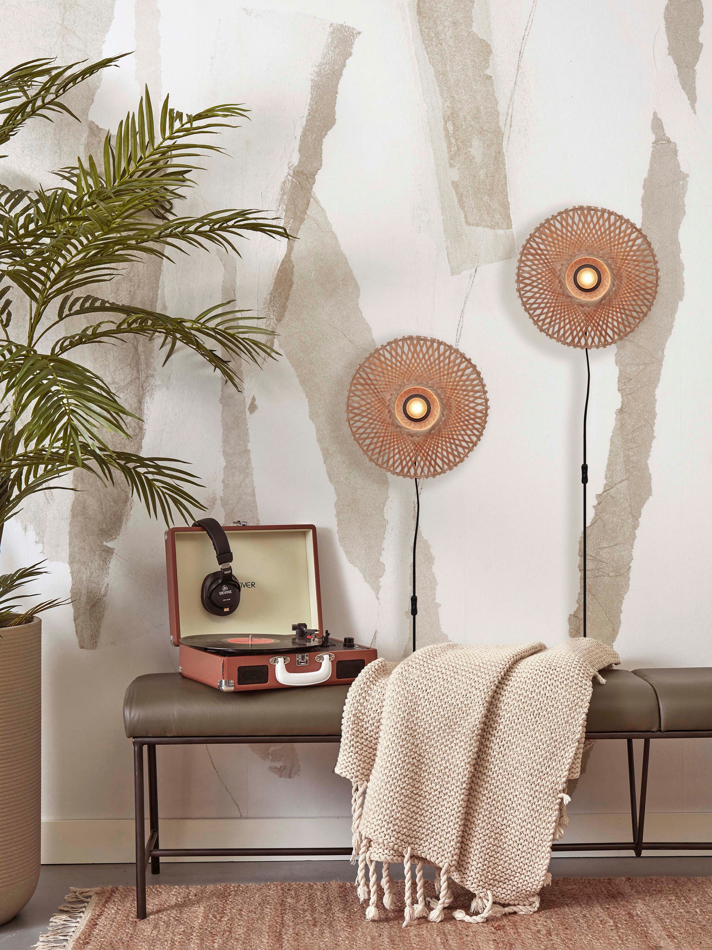 GOOD&MOJO Wandleuchte »KALIMANTAN« E27 1 Stk.