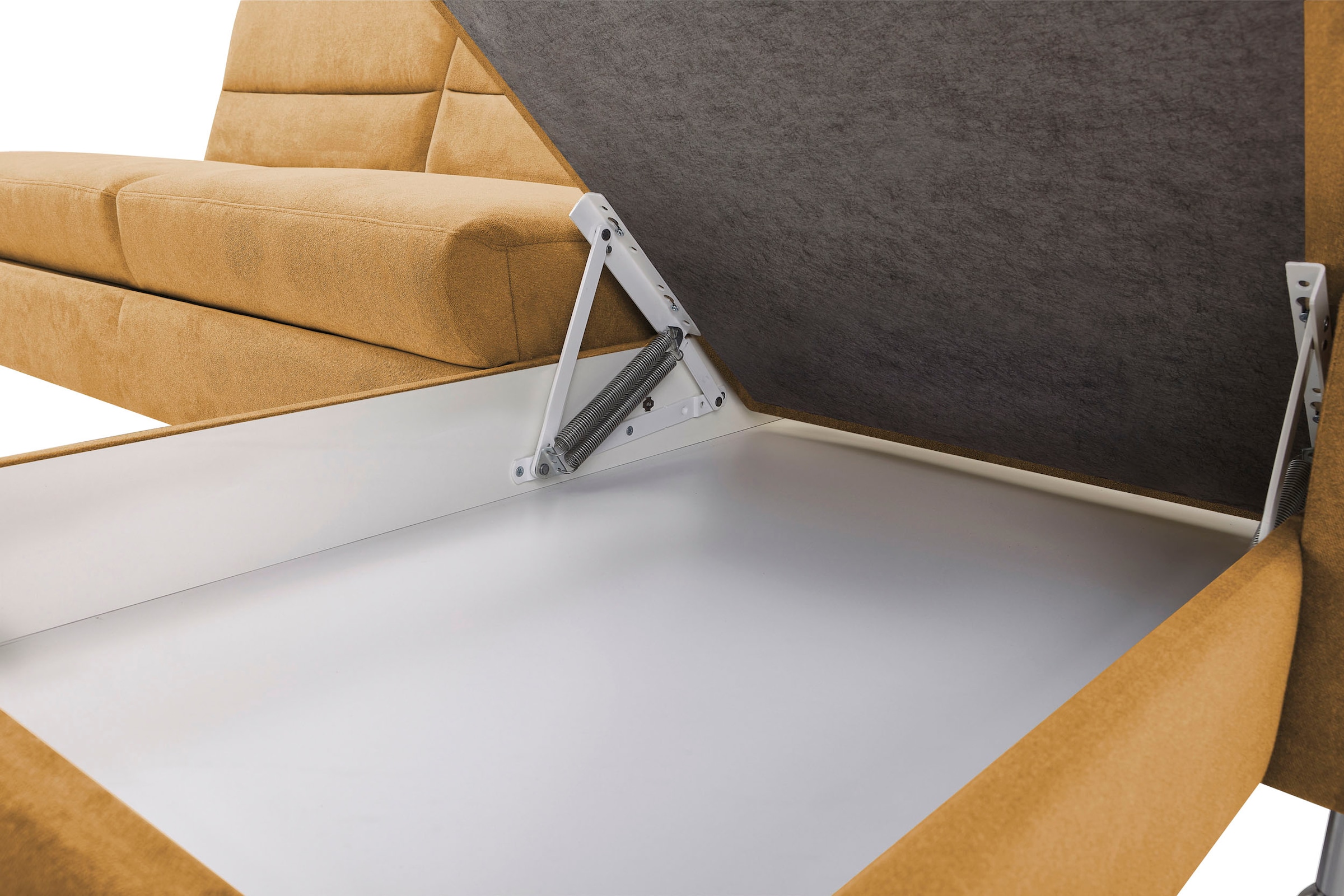 CALIZZA INTERIORS Ecksofa »Onyx L-Form«, Recamiere links oder rechts, wahlweise mit Bettfunktion, Breite 270 cm