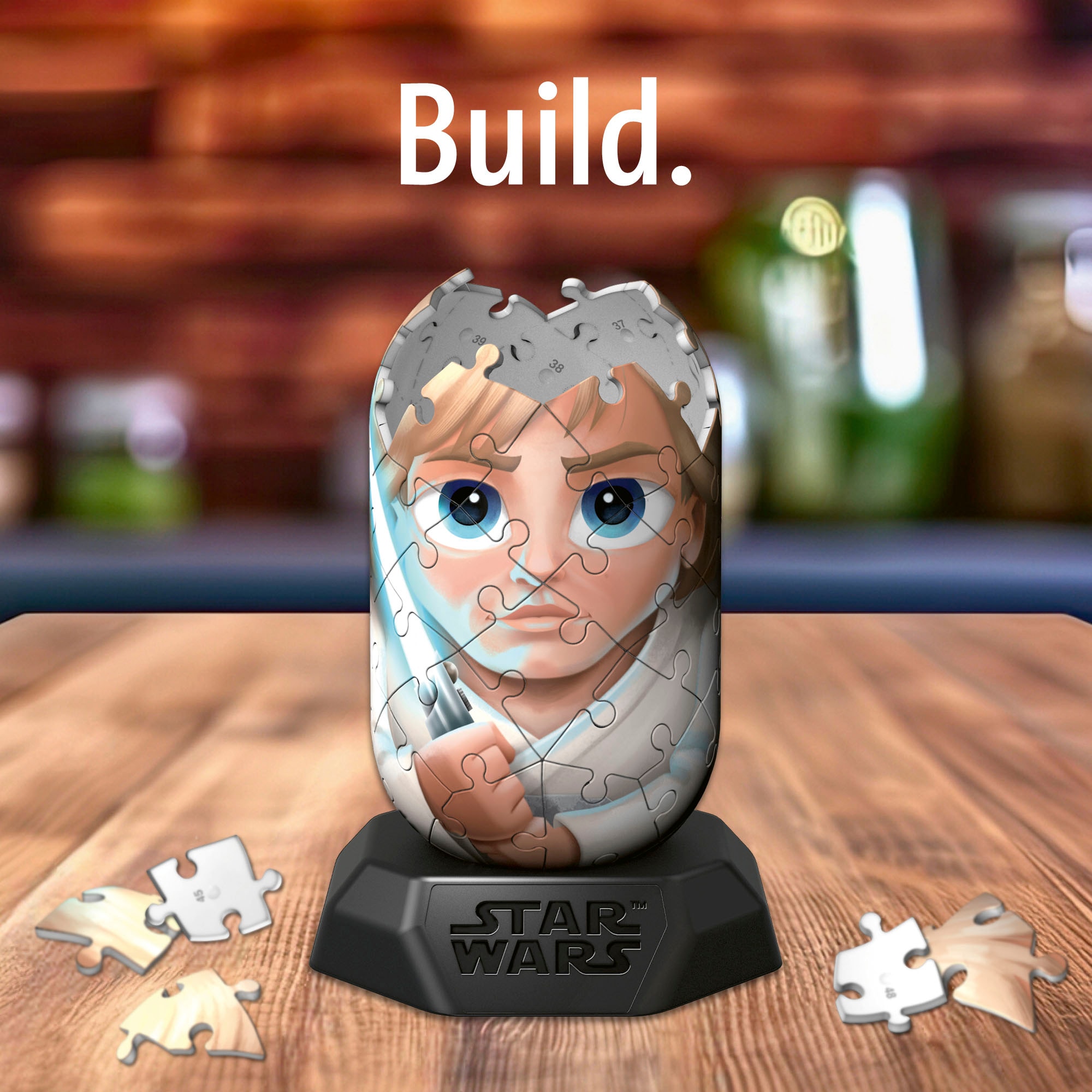 Ravensburger 3D-Puzzle »Star Wars Hylkies Sammelfigur #02 Luke Skywalker«, Made in Europe