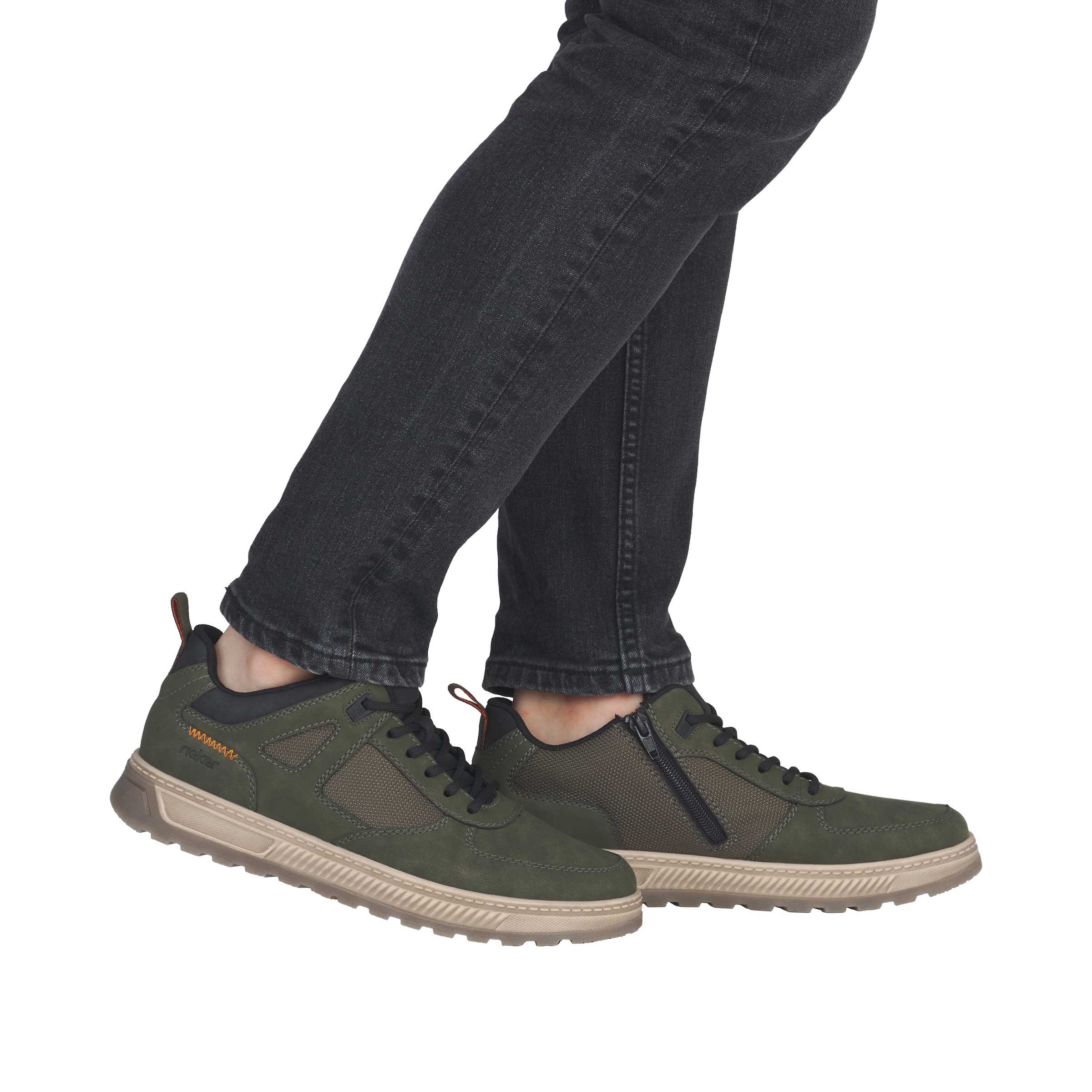 Rieker Sneaker, Schnürschuh, Halbschuh, Outdoorschuh mit gepolstertem Schaftrand