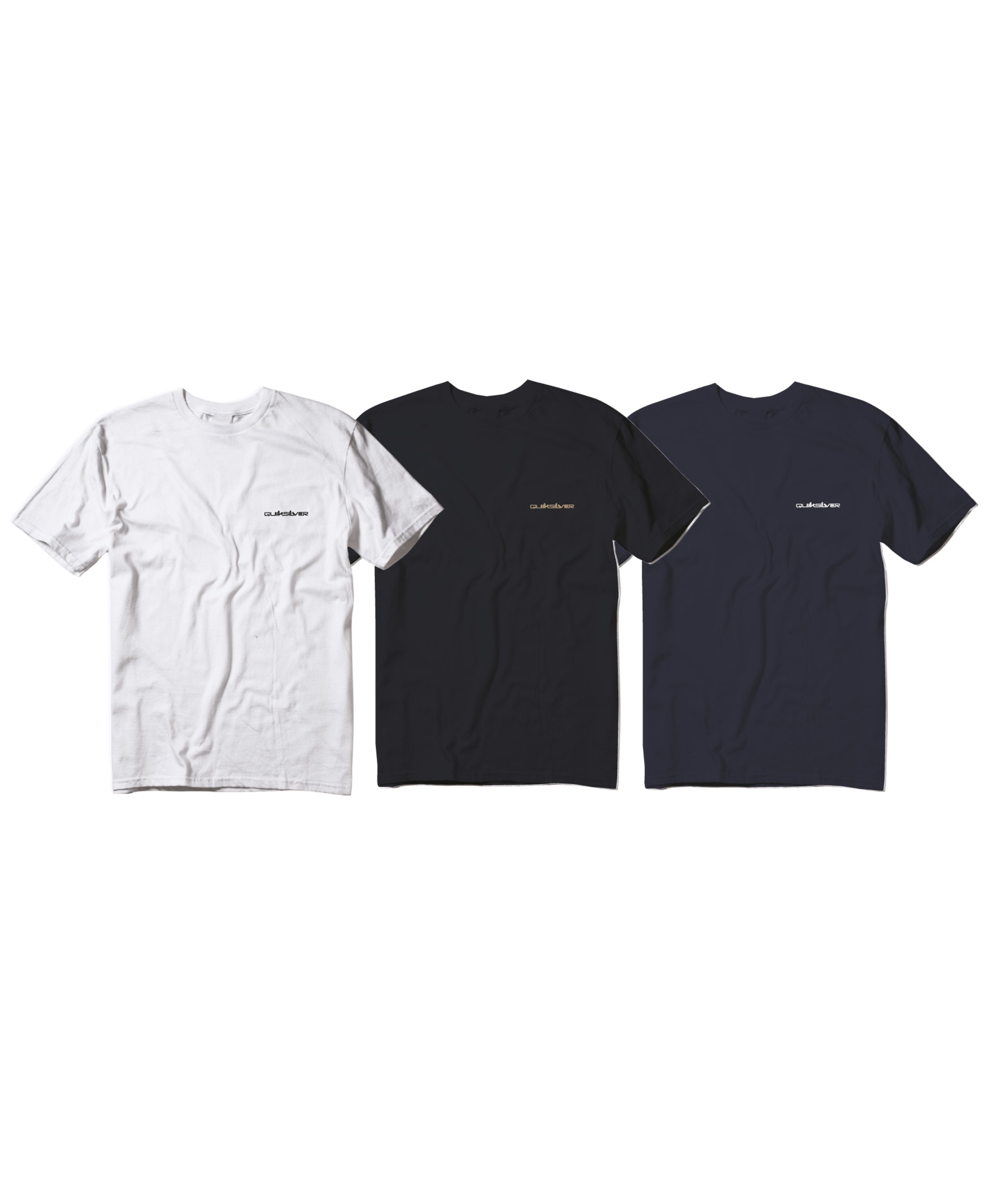 Quiksilver T-Shirt »OMNI QS SHORT SLEEVE TEE PACK3 YM«, (Spar-Set, 3 tlg.), Basic T-Shirt mit Logo
