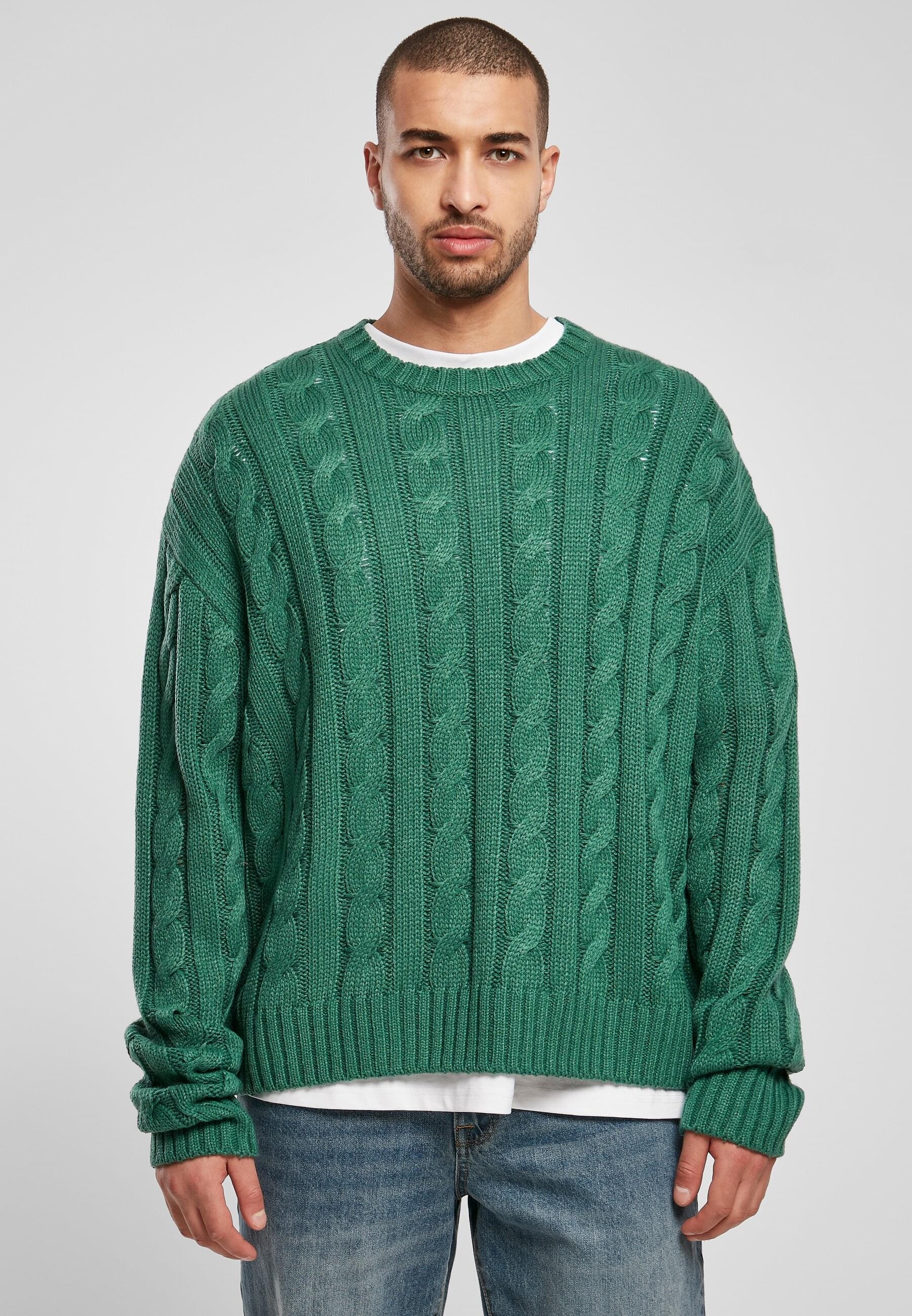 URBAN CLASSICS Rundhalspullover »Urban Classics Herren Boxy Sweater« 1 Stk. tlg.