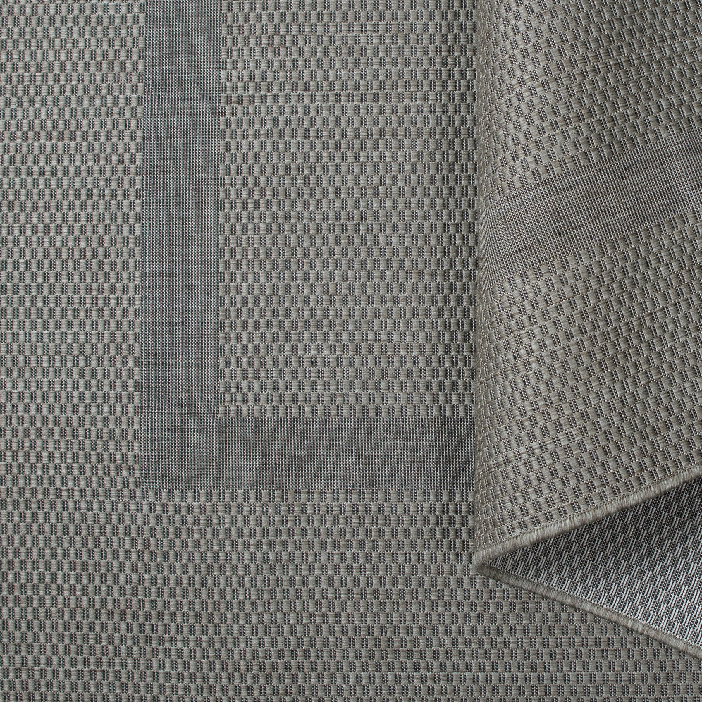 my home Teppich »Venedig Bordüre auch als Läufer erhältlich«, rechteckig, 3 mm Höhe, In- und Outdoor geeignet, Sisal-Optik, Wetterfest & UV-beständig