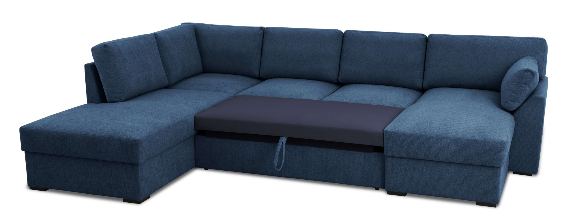 Home affaire Wohnlandschaft »Citry«, Breite 309 cm, Chenille, Bettfunktion, Bettkasten, U-Form