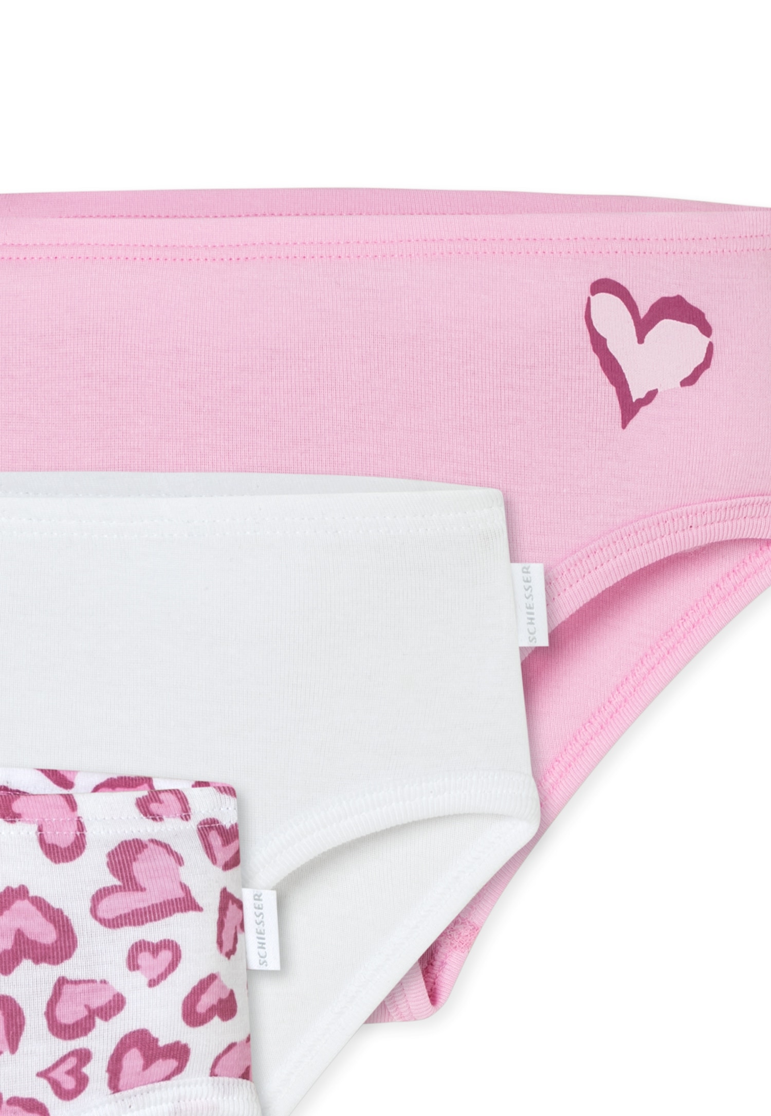 Schiesser Hüftslip, (3er-Pack), mit süßem Muster