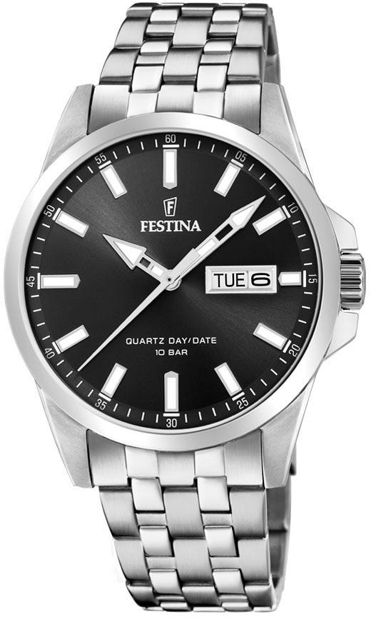 Festina Quarzuhr »F20357/4«, Armbanduhr, Herrenuhr, Damenuhr, Edelstahlarmb günstig online kaufen