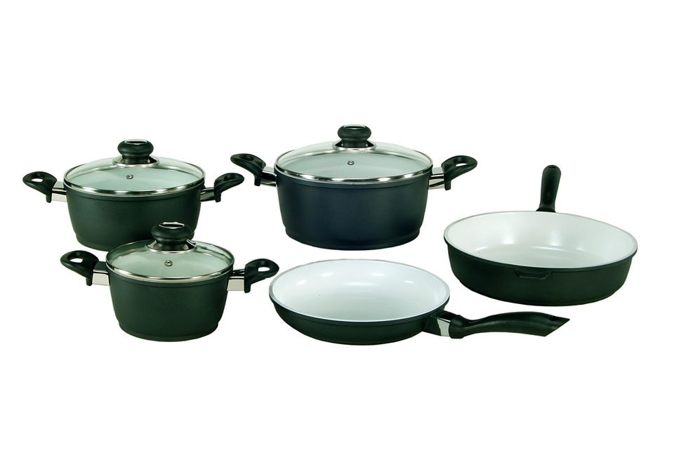 Krüger Topf-Set »Oslo«, Keramik, (Set, 8 tlg., Fleischtopf 16/20/24 cm, Sch günstig online kaufen