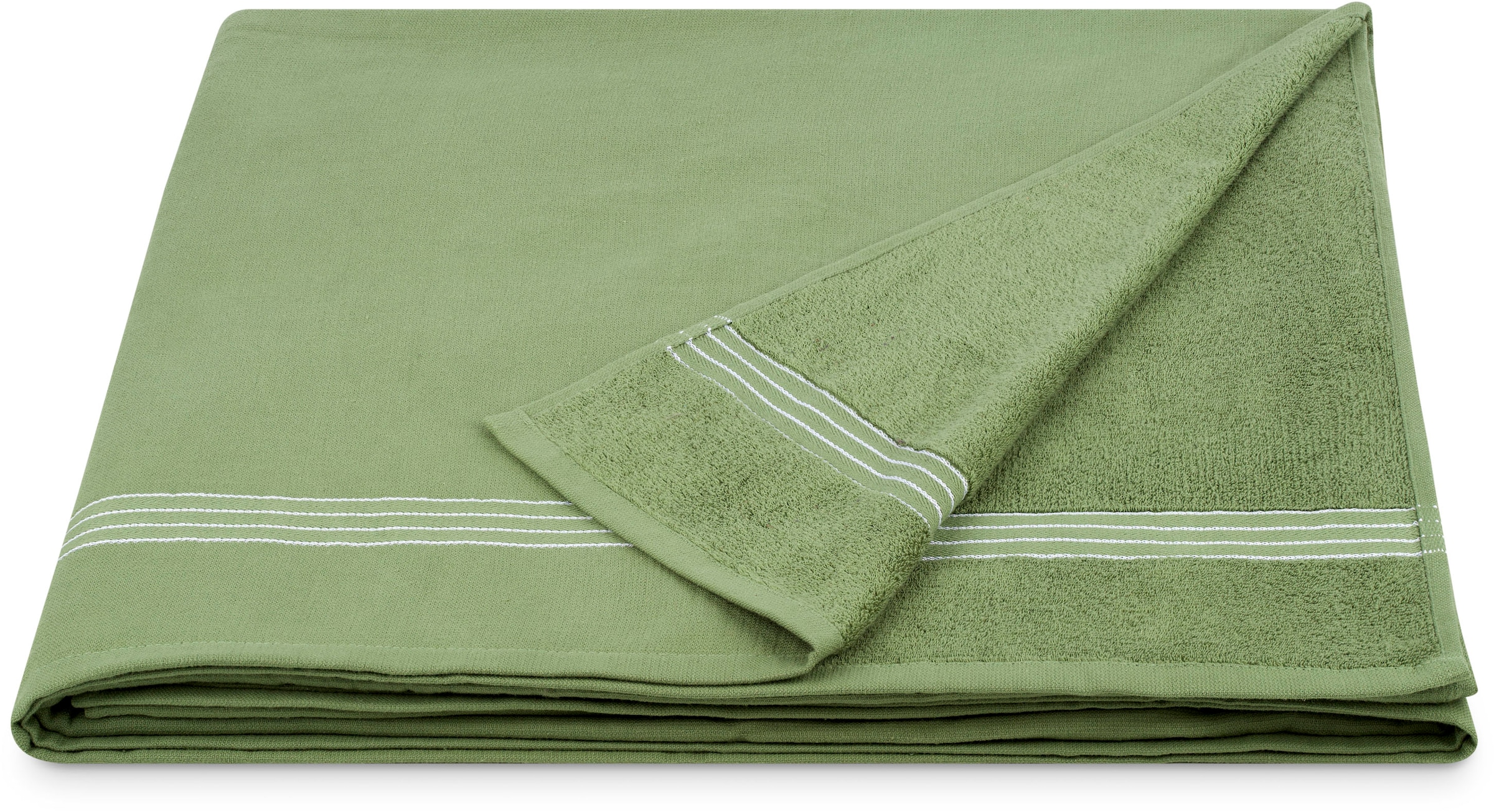 ROSS Hamamtuch »MAXI-Hamamtuch« aus feinster Baumwolle grün Frottier, Baumwolle B/L: 150cmx200cm, 1 Stk., Frottier