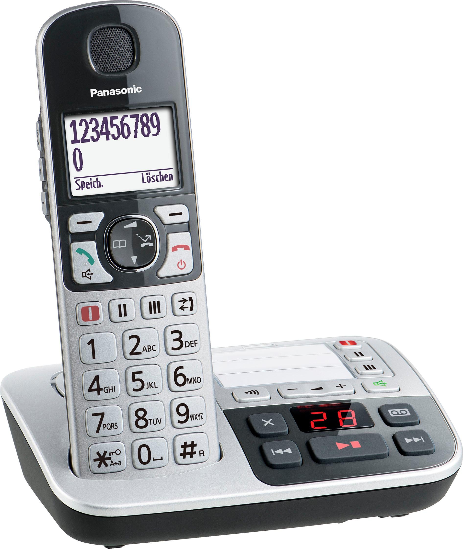 Panasonic Seniorentelefon »KX-TGE520«, (Mobilteile: 1), inkl. Anrufbeantworter