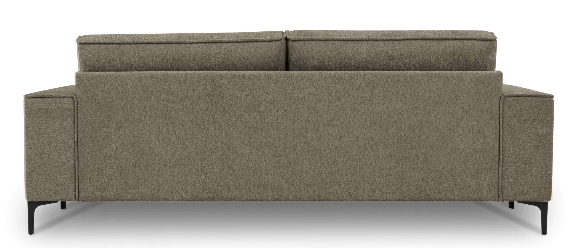Places of Style 3-Sitzer »3er Sofa Oland, Struktur, Flachgewebe, Luxus-Microfaser, Boucle«, 224 cm, Wellenunterfederung, Skandi-Design, Metallfüße