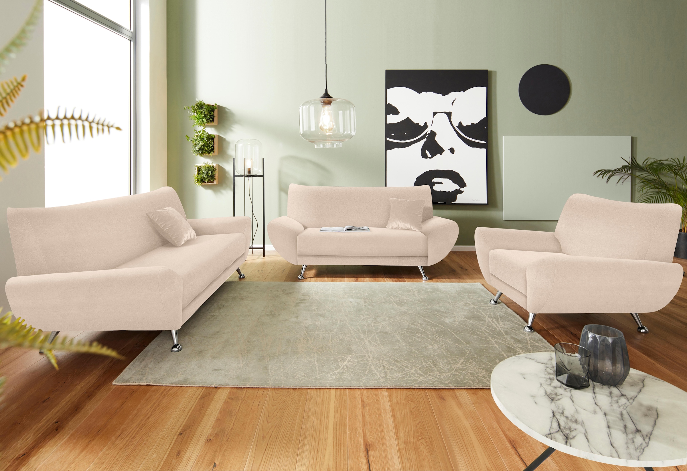 INOSIGN Polstergarnitur »Saltare elegant und komfortabel, OTTOs Choice«, (3 günstig online kaufen