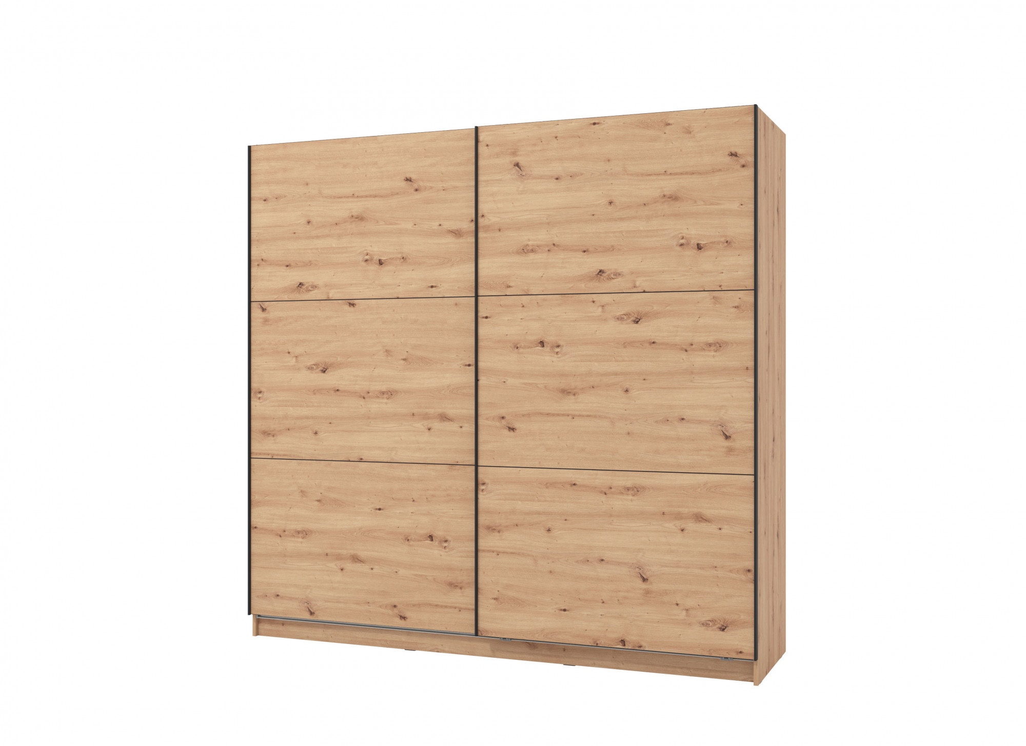 INOSIGN Schwebetürenschrank »Sierra klassischer Kleiderschrank Wäscheschrank 179 oder 217cm breit«, mit kompletter Inneneinteilung, FSC®-zertifizierter Holzwerkstoff