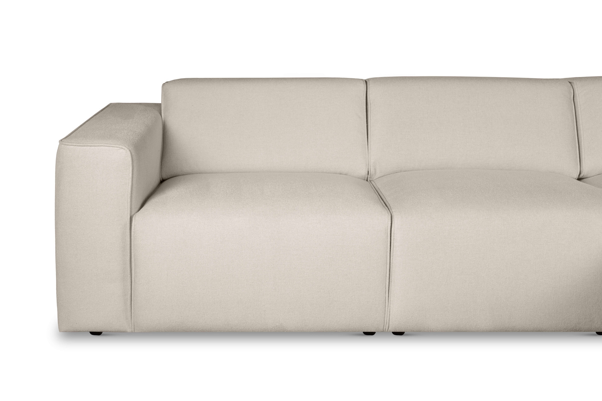 andas Ecksofa »Noord«, L-Form, mit Kedernaht, Breite 281 cm, Cord, Struktur, Webstoff