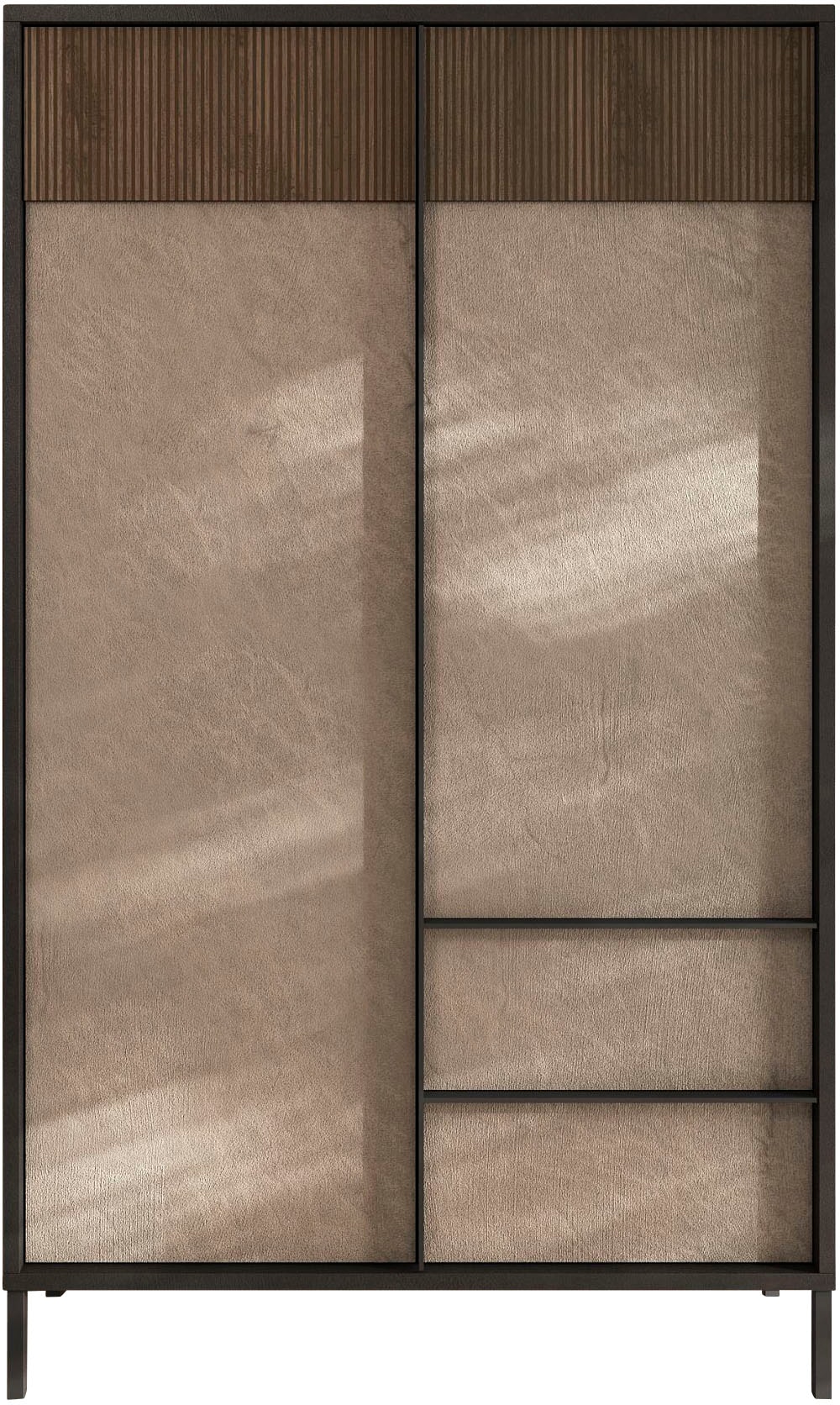 INOSIGN Highboard »Everest Höhe 177 cm, Kommode mit 2 Türen u. 2 Schubkästen«, Sideboard, Schrank, Soft/Self Closing, Korpus 22 mm