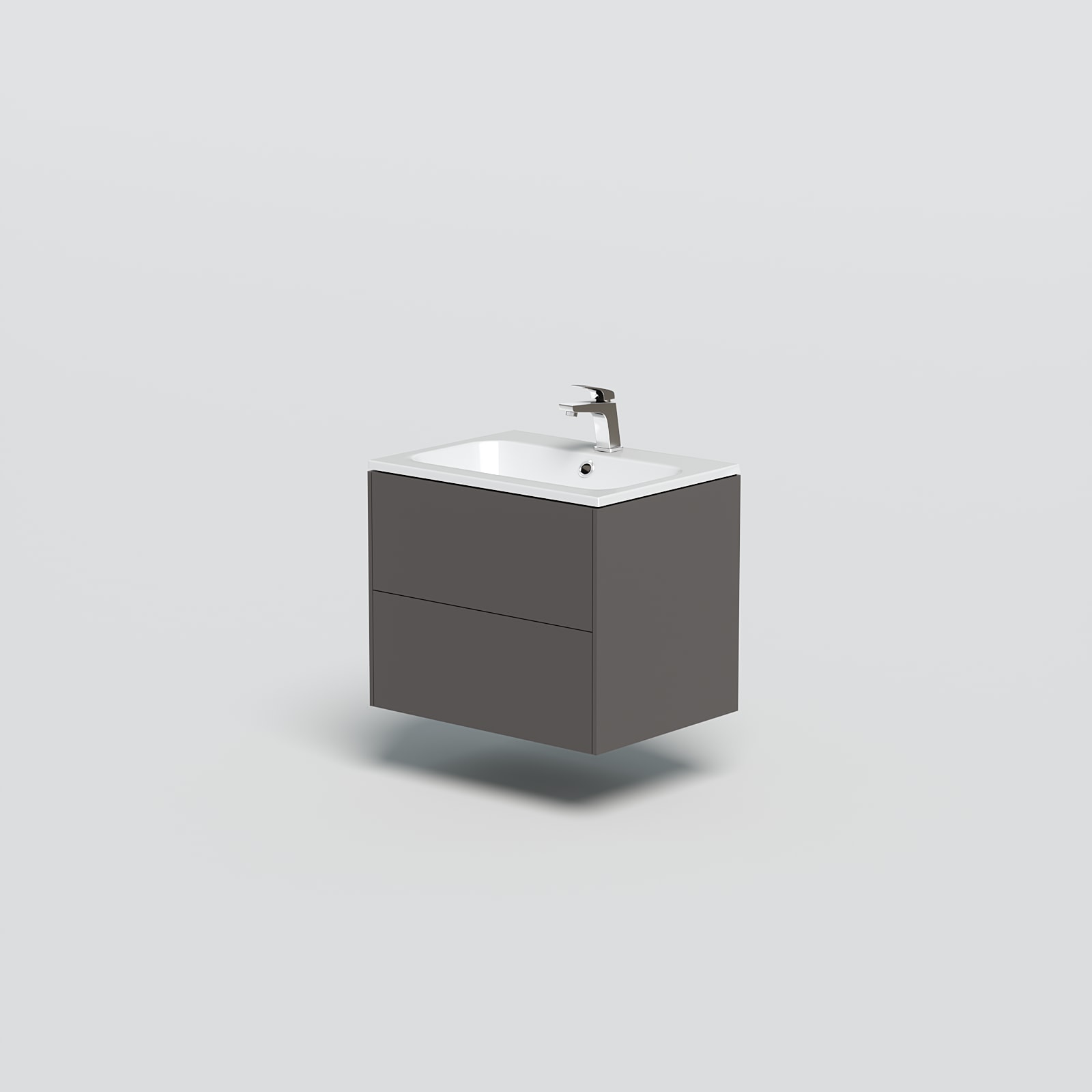 welltime Waschtisch »D-Line«, Badmöbel mit Keramik Waschbecken, Soft-Close- günstig online kaufen