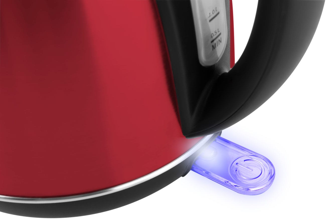 eta Wasserkocher »ALENA ETA359090010«, 1,7 l, 2200 W, Edelstahloptik, Kontaktsystem, Thermosicherung