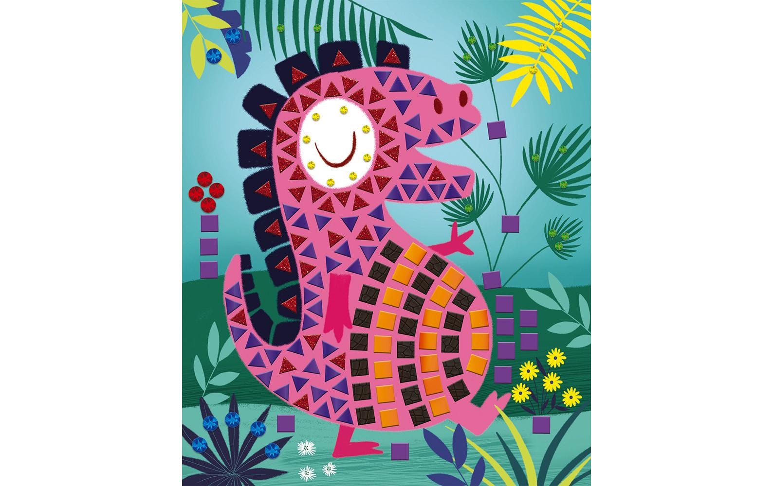 Janod Kreativset »Bastelset Dinosaurier Mosaik«