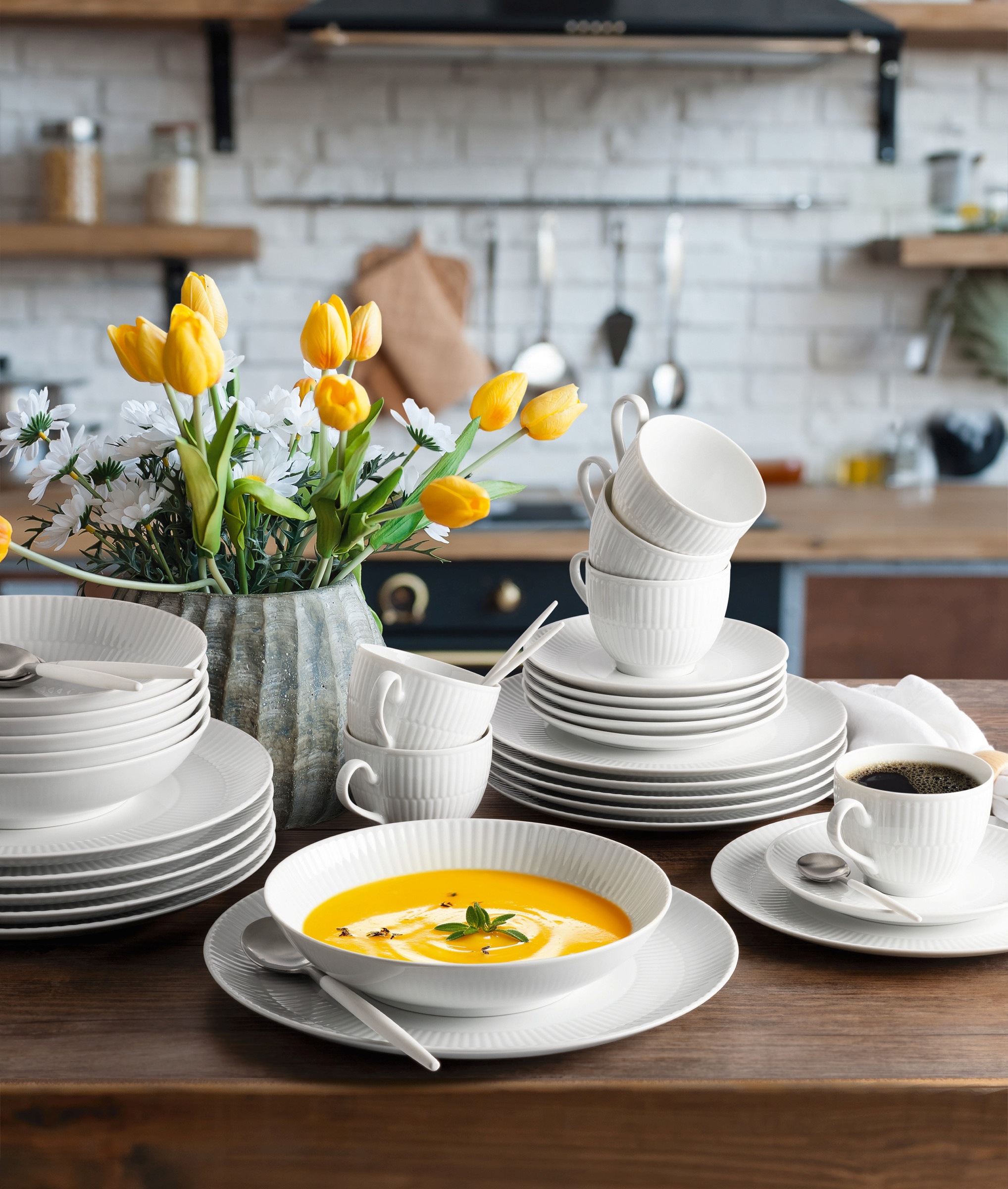 Seltmann Weiden Tafelservice »Geschirr-Set, 12 Teile, Amina« Geschirr-Set, günstig online kaufen