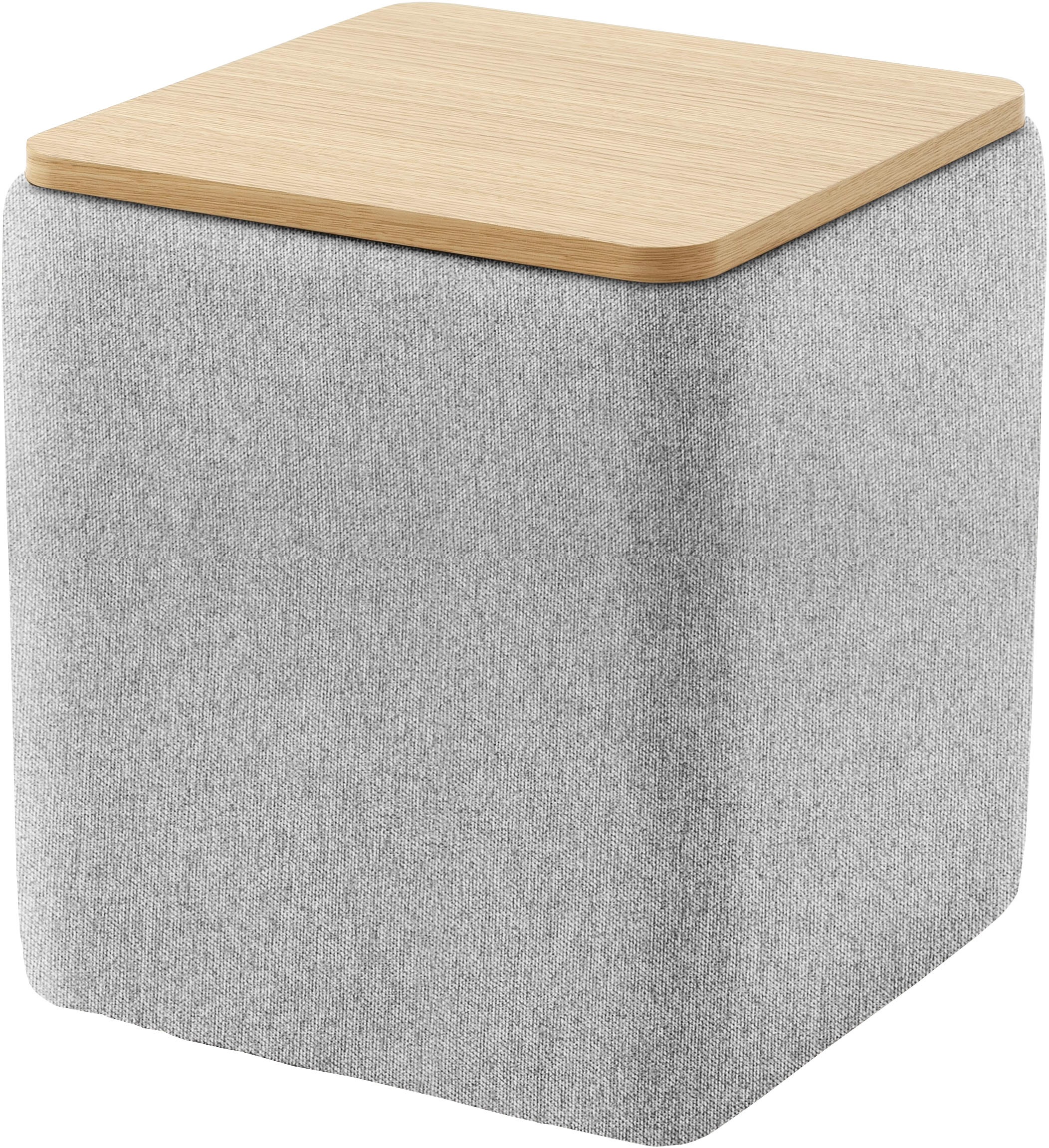 Home affaire Stauraumhocker »Kyro, Stauraum mit Tischplatte Eiche, Breite 4 günstig online kaufen