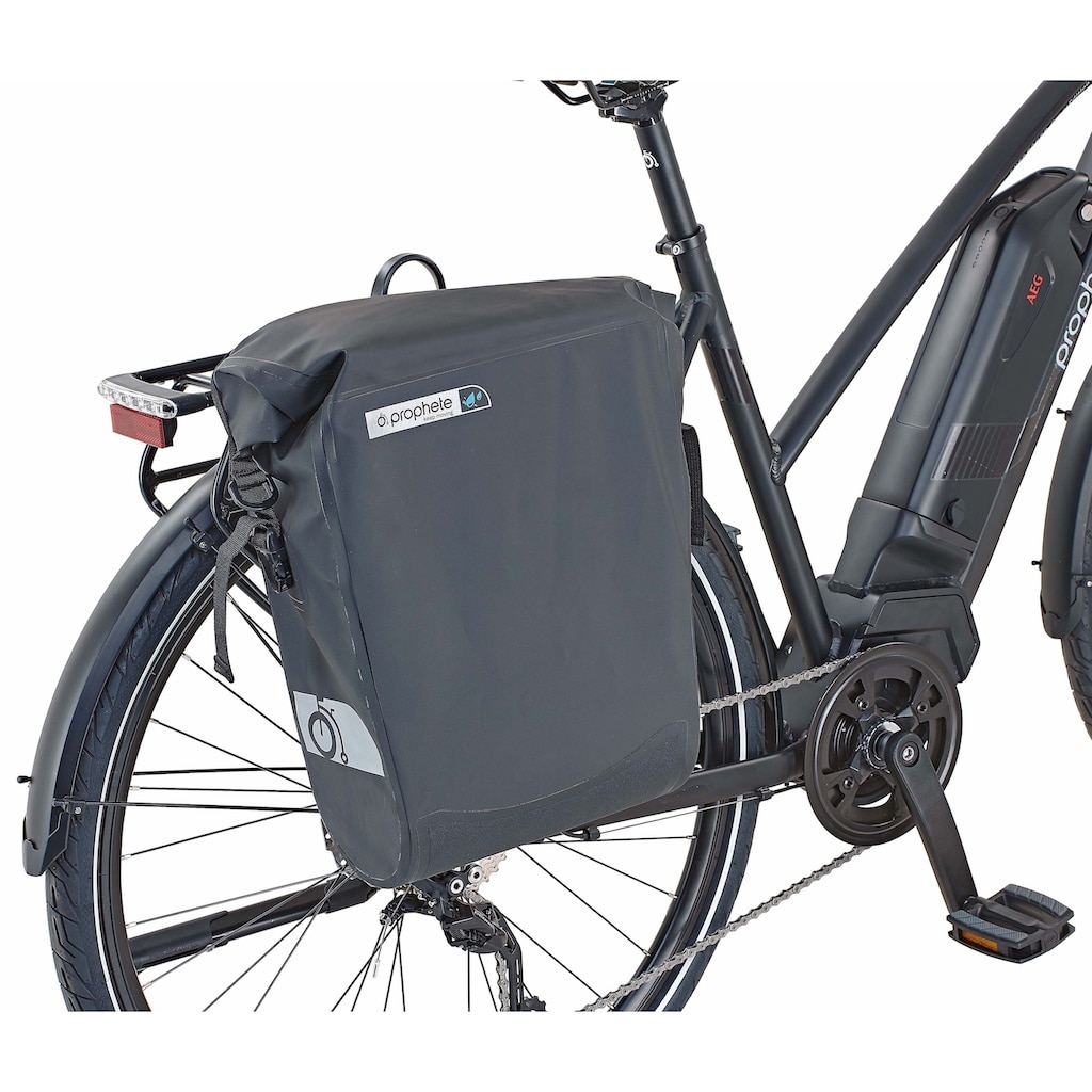 Prophete E-Bike »Entdecker PowerEdition«, 10 Gang, Shimano, Deore, Mittelmotor 250 W, (mit Seitentasche)