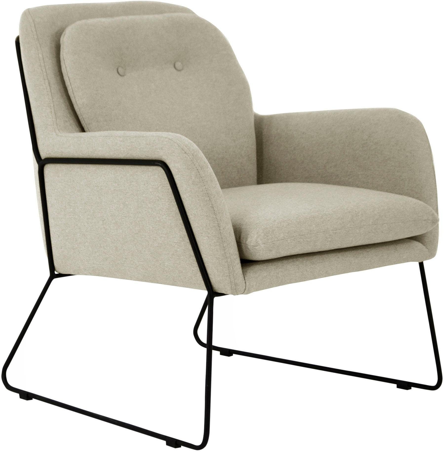 Home affaire Sessel »Flin Cocktailsesel« mit Knöpfen und Kissenoptik im Rüc günstig online kaufen