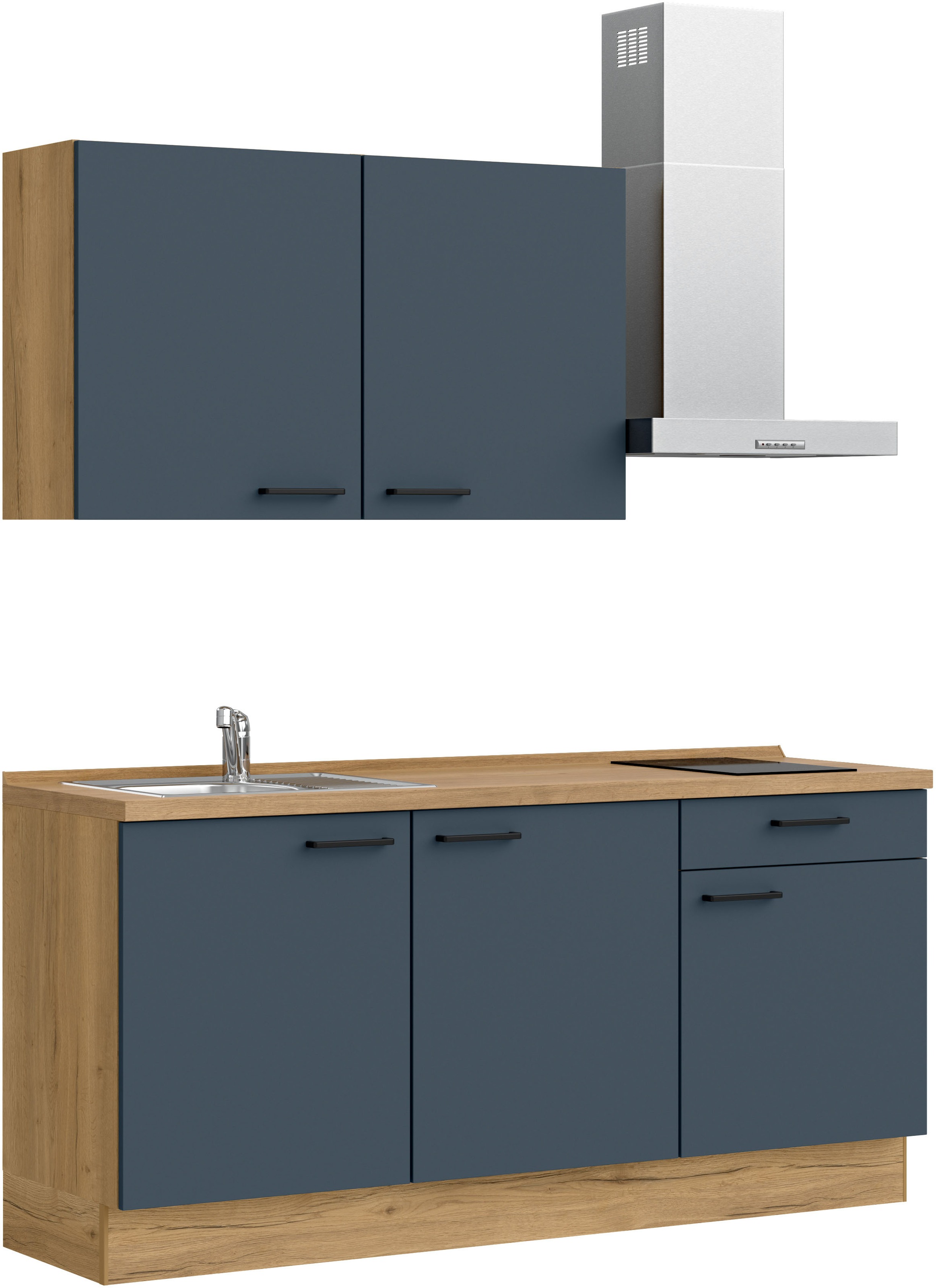 nobilia® Küchenzeile »"Easytouch I"«, vormontiert, Ausrichtung wählbar, Breite 180 cm, wahlw. mit E-Geräten
