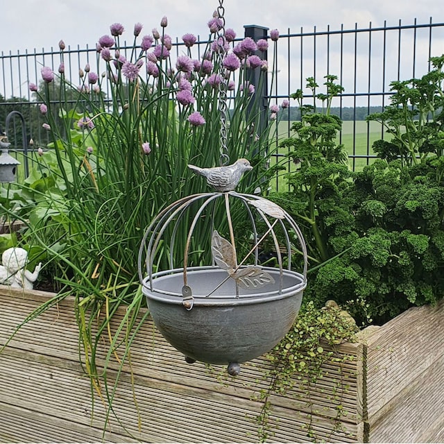 Ambiente Haus Vogeltränke »Vogelbad zum hängen aus Metall - Käfig«, (1 St.)  online bestellen