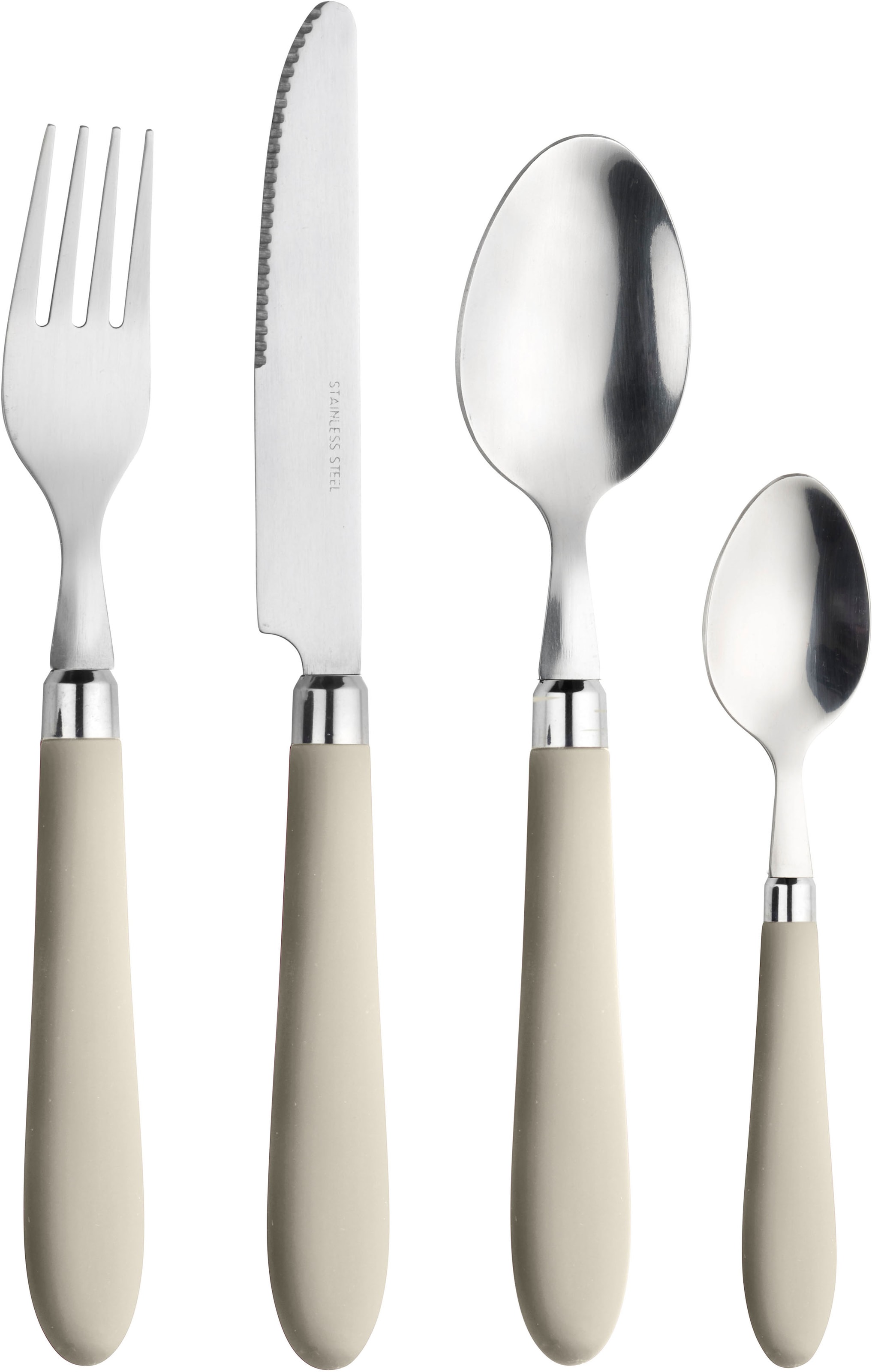 PINTINOX Besteck-Set »Daisy 0«, (Set, 24 tlg.), mit farbigem Kunststoffgriff
